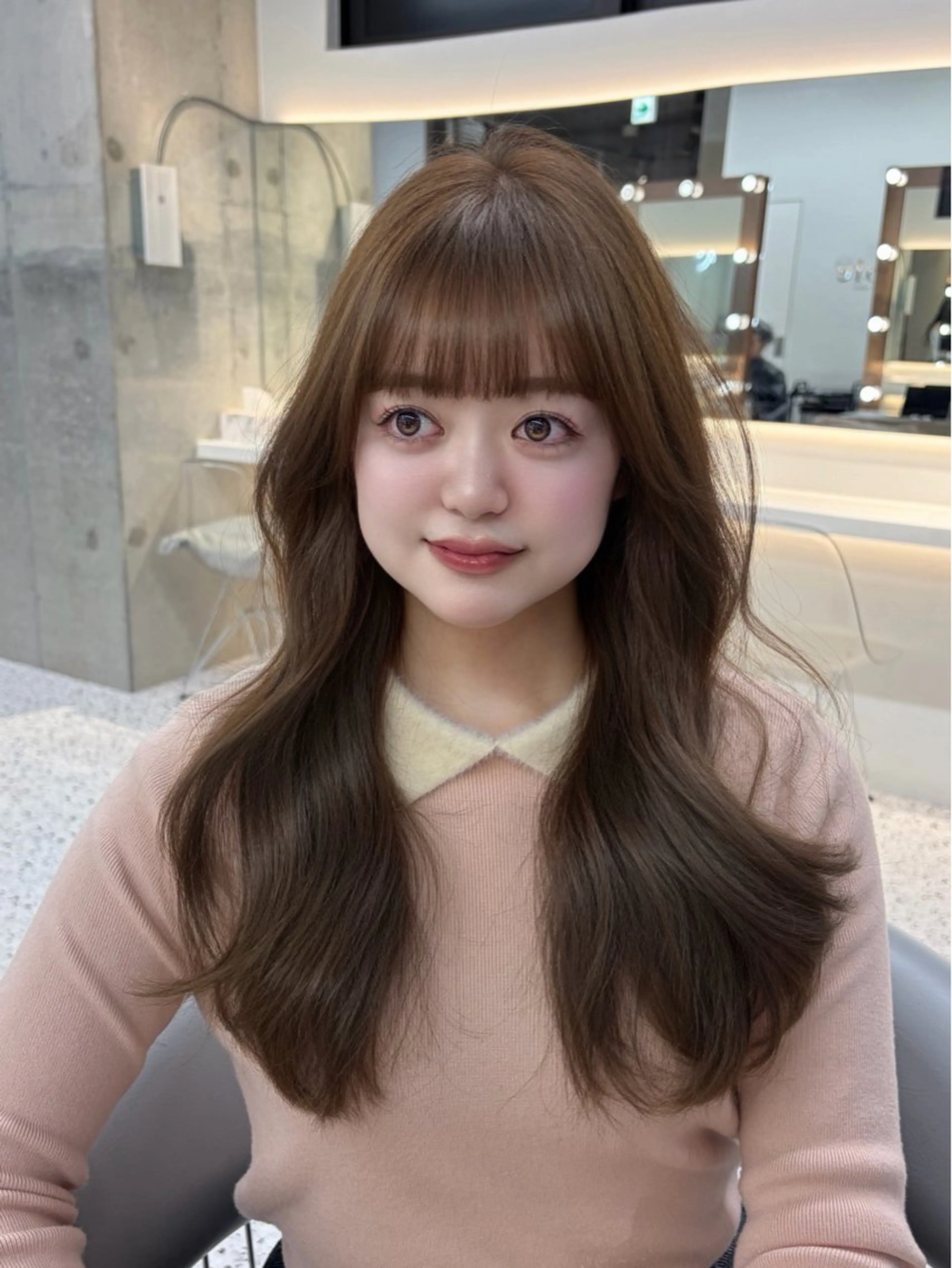 ロング カット ヘアカラー トリートメント 似合わせレイヤー / minami ⟡.·のヘアスタイル