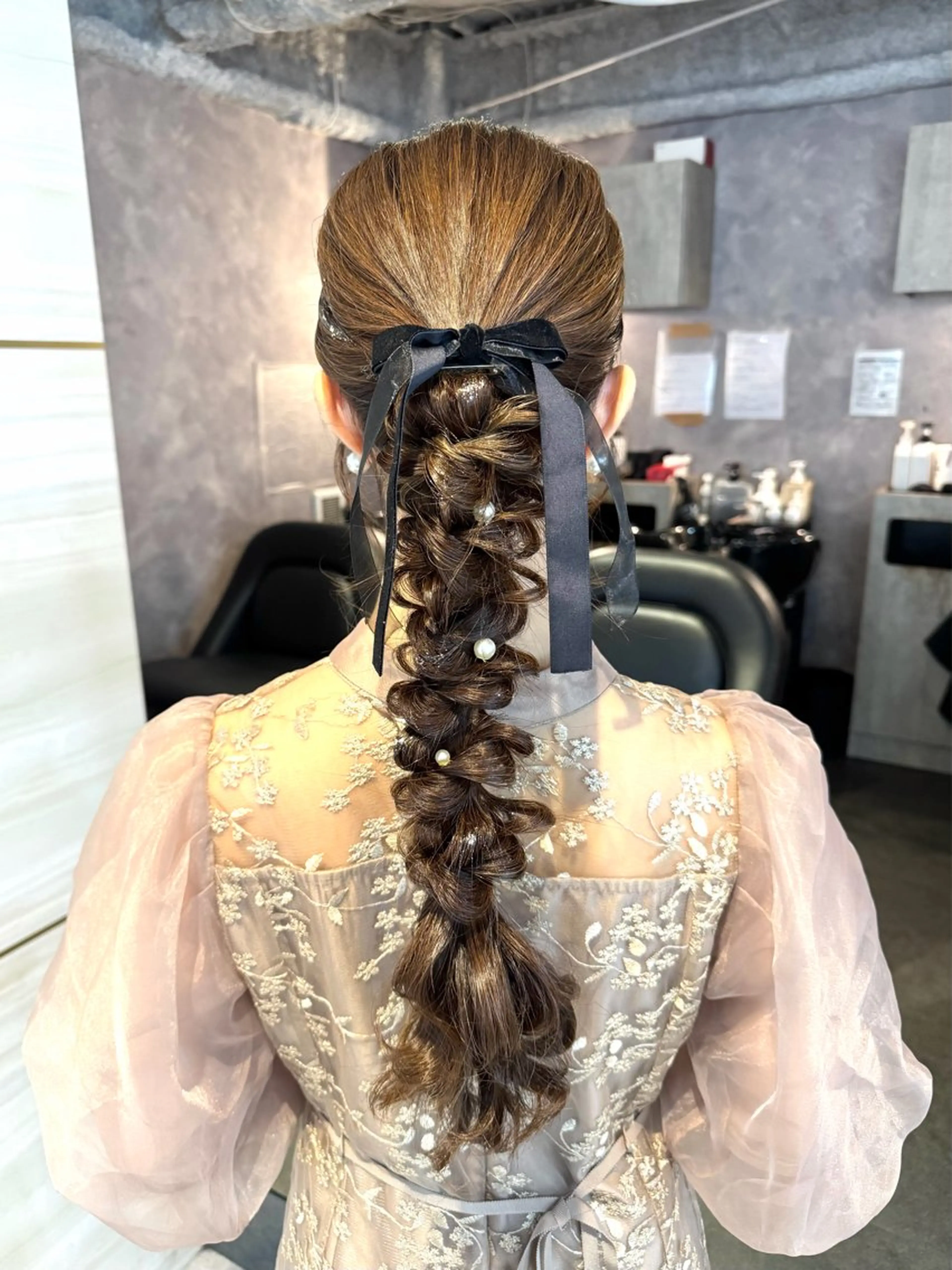 💜🍬結婚式、二次会、お呼ばれ、お出かけヘアセット🍬💜の写真