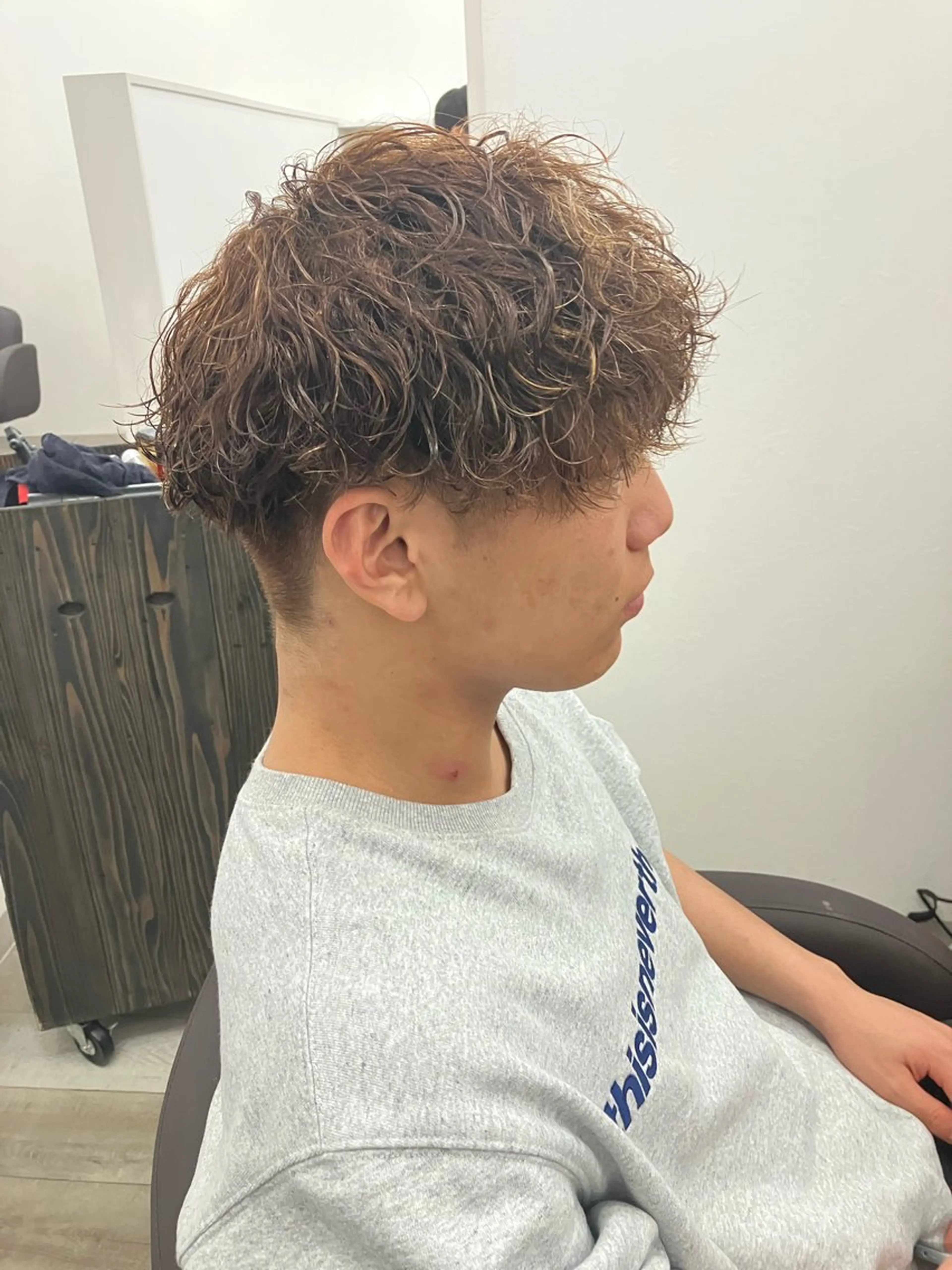 パーマ メンズ カット パーマ well高崎上大類町 /湯浅泳作のヘアスタイル