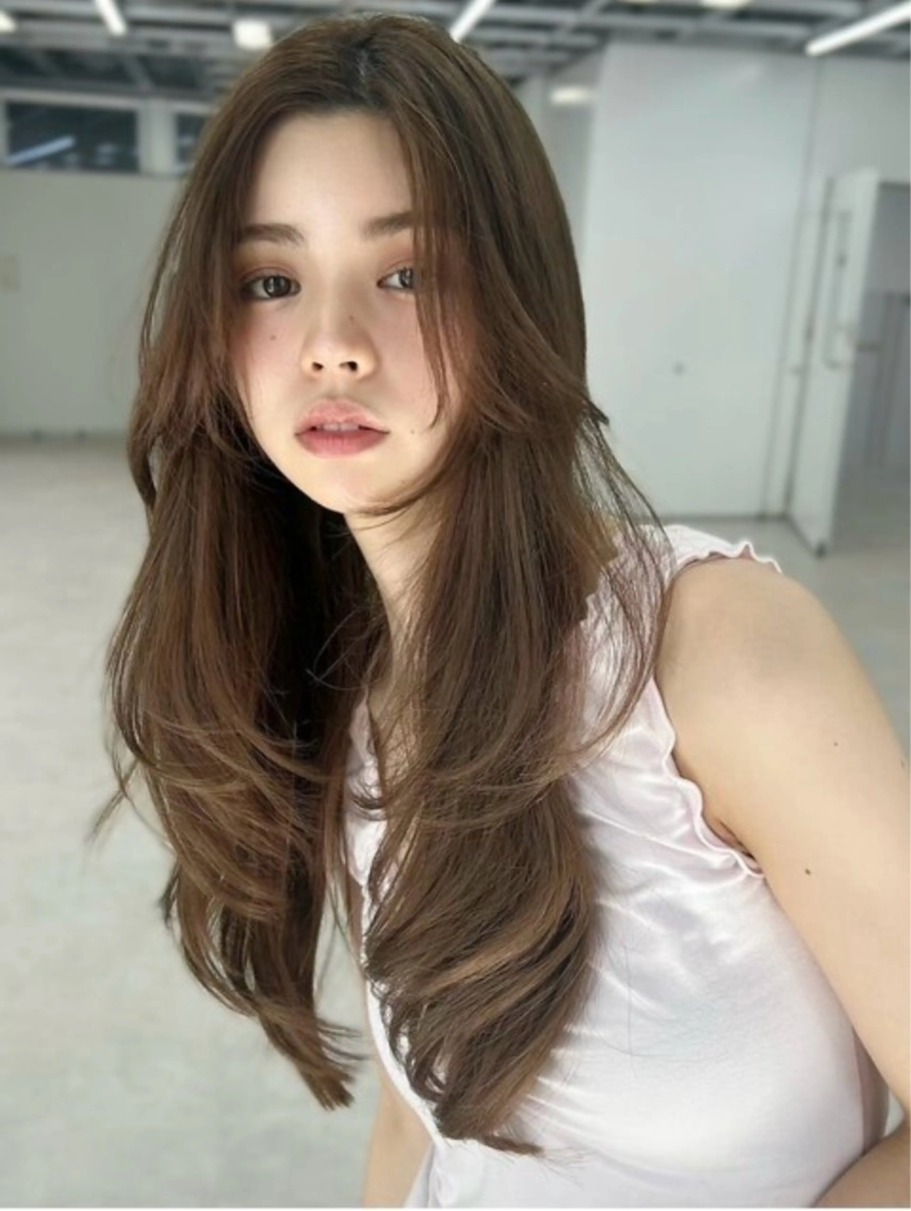 ロング カラー ベージュカラー ブラウンカラー ✰︎ サヤカ ✰︎のヘアスタイル