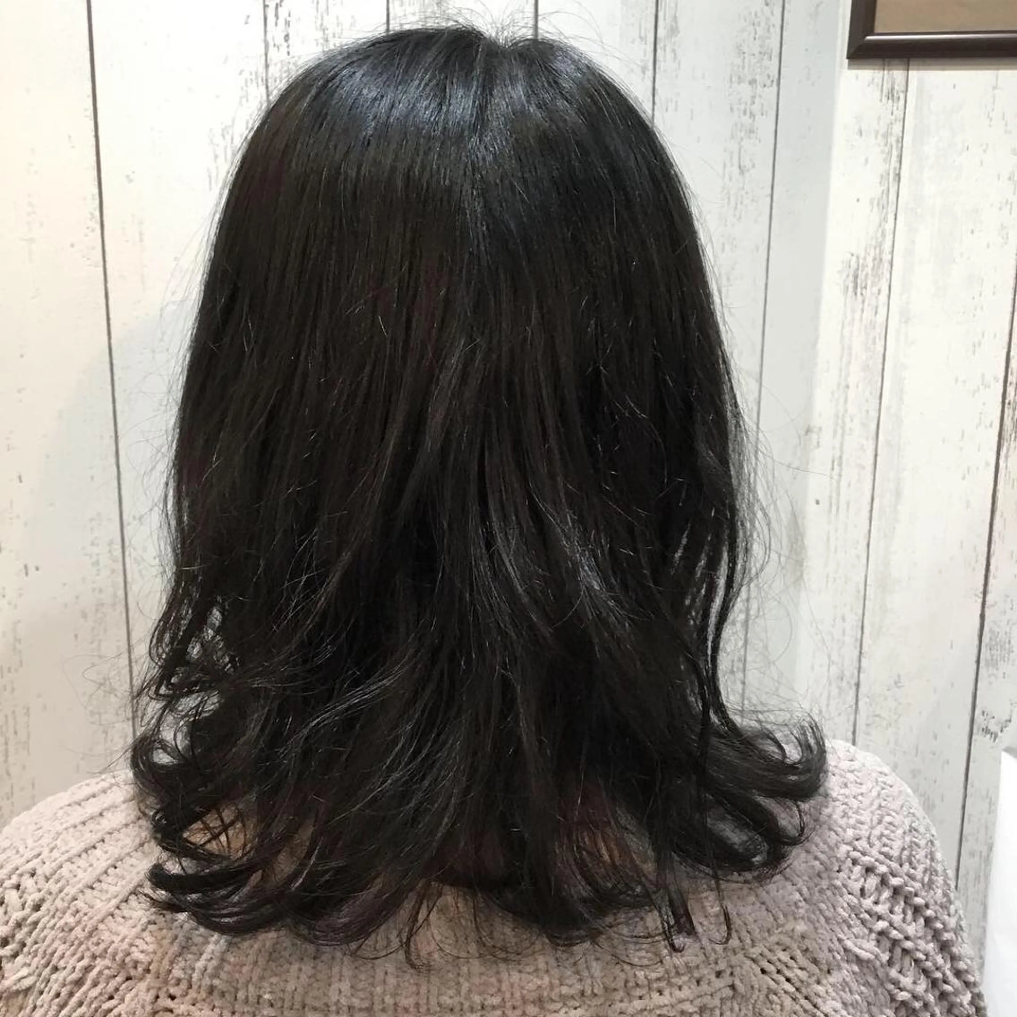 ミディアム カラー パーマ 金崎 新吾のヘアスタイル