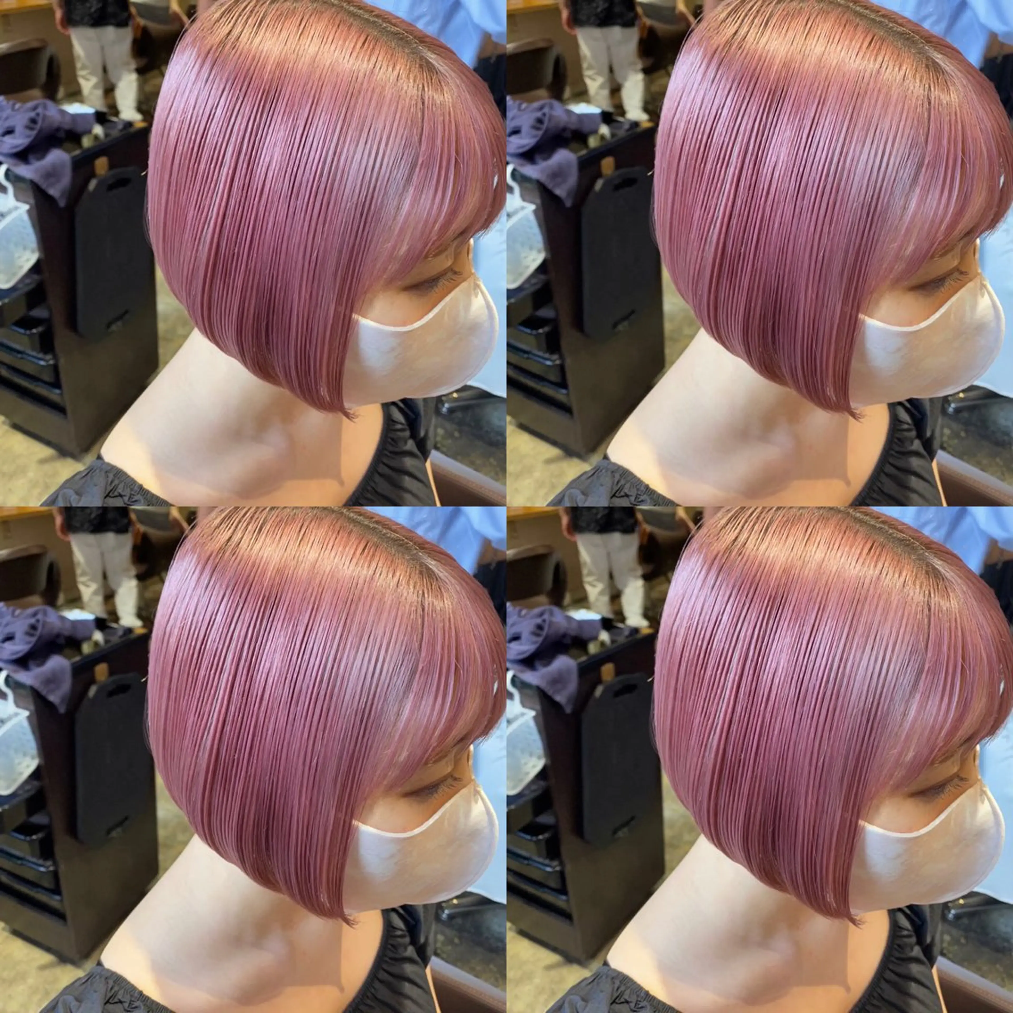 ショート カラー ヘアアレンジ 💎韓国レイヤー ×エクステゆうま💎のヘアスタイル