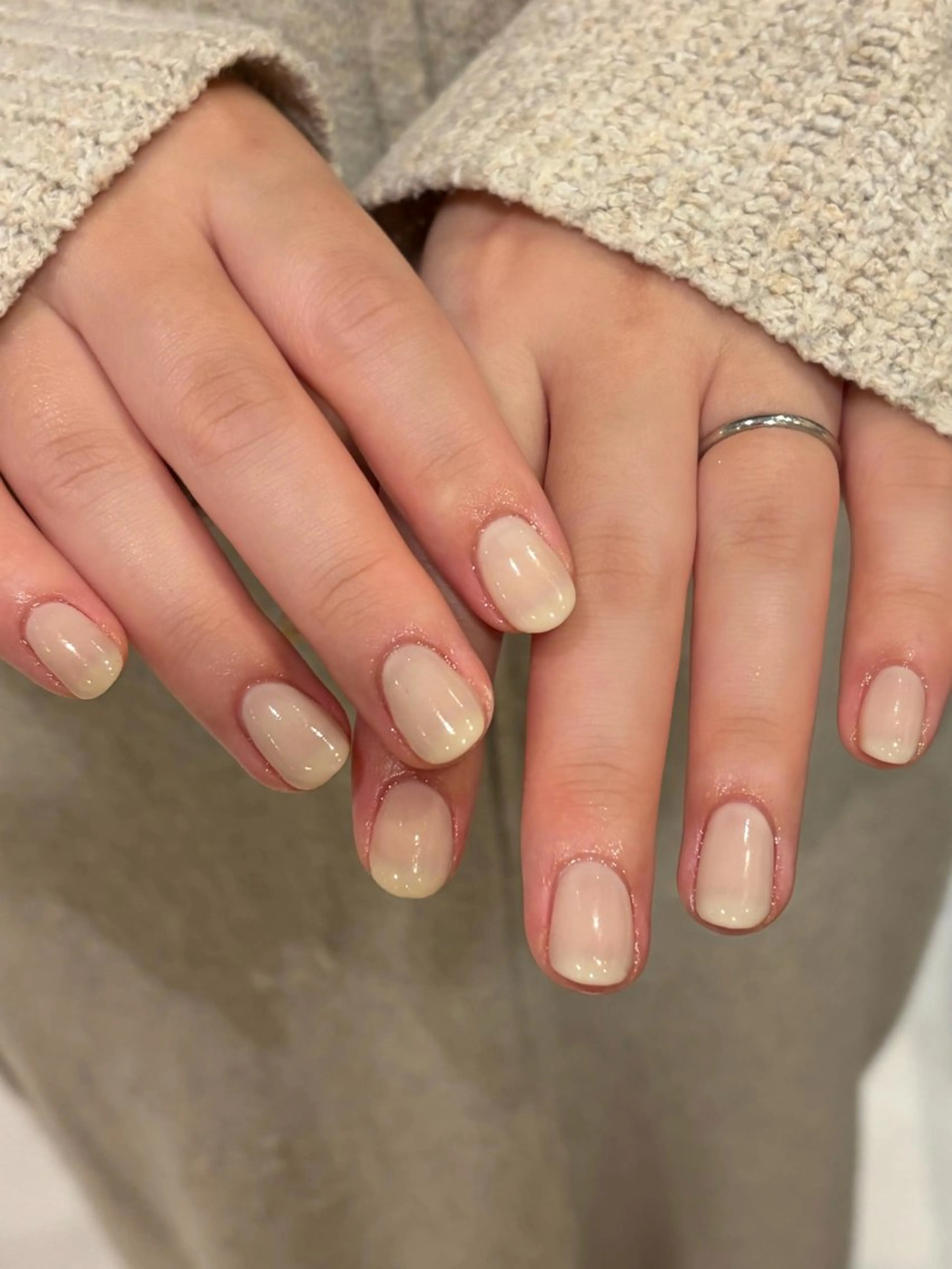 ネイル ワンカラーネイル ホワイト salon madre Sakiのネイルデザイン