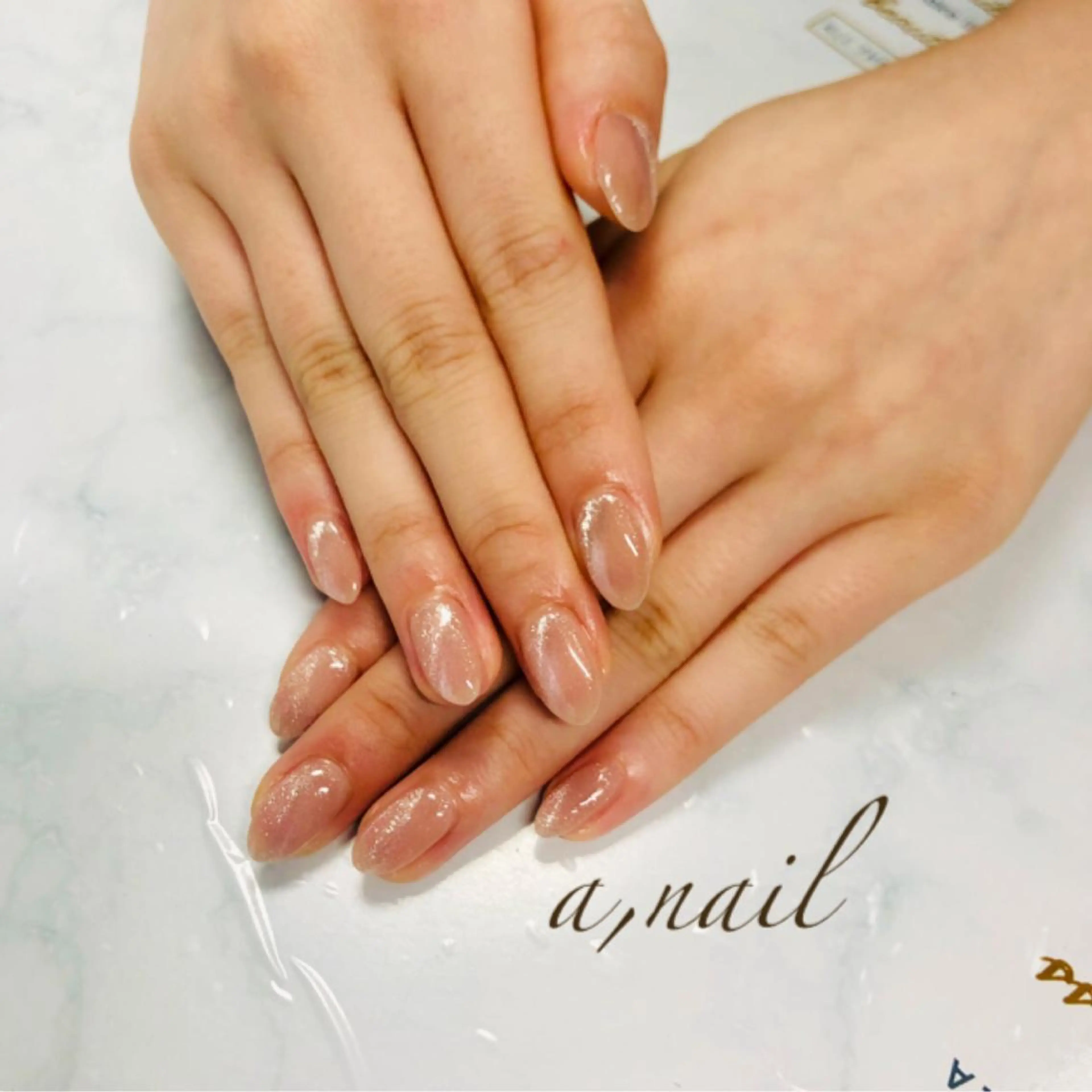 ネイル フットネイル ジェルネイル グラデーション ラメ(グリッター) ラメグラデーション ハンドネイル ネイルサロン エーネイルのネイルデザイン