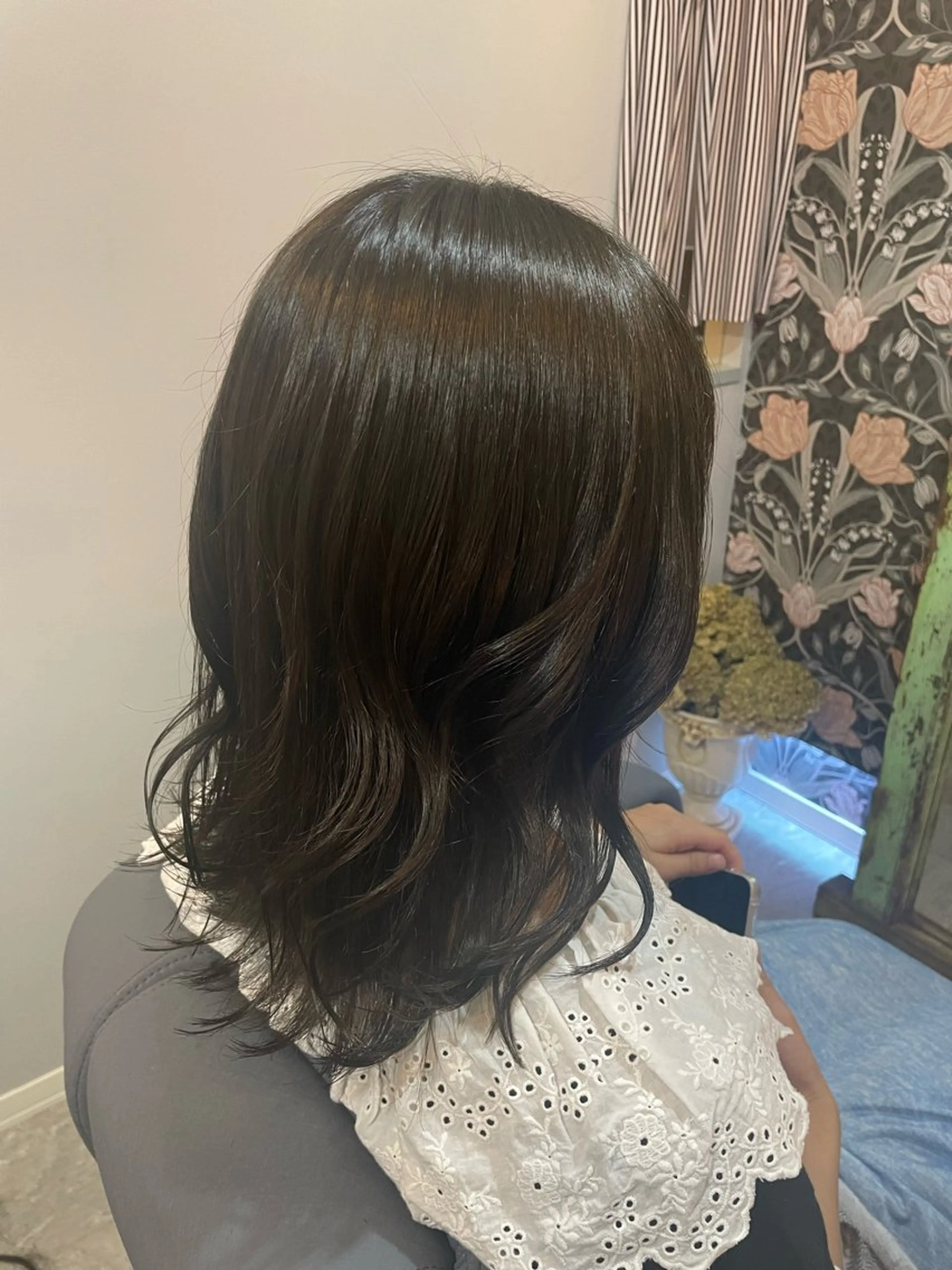 ミディアム hair make echo滿木あい花のヘアスタイル