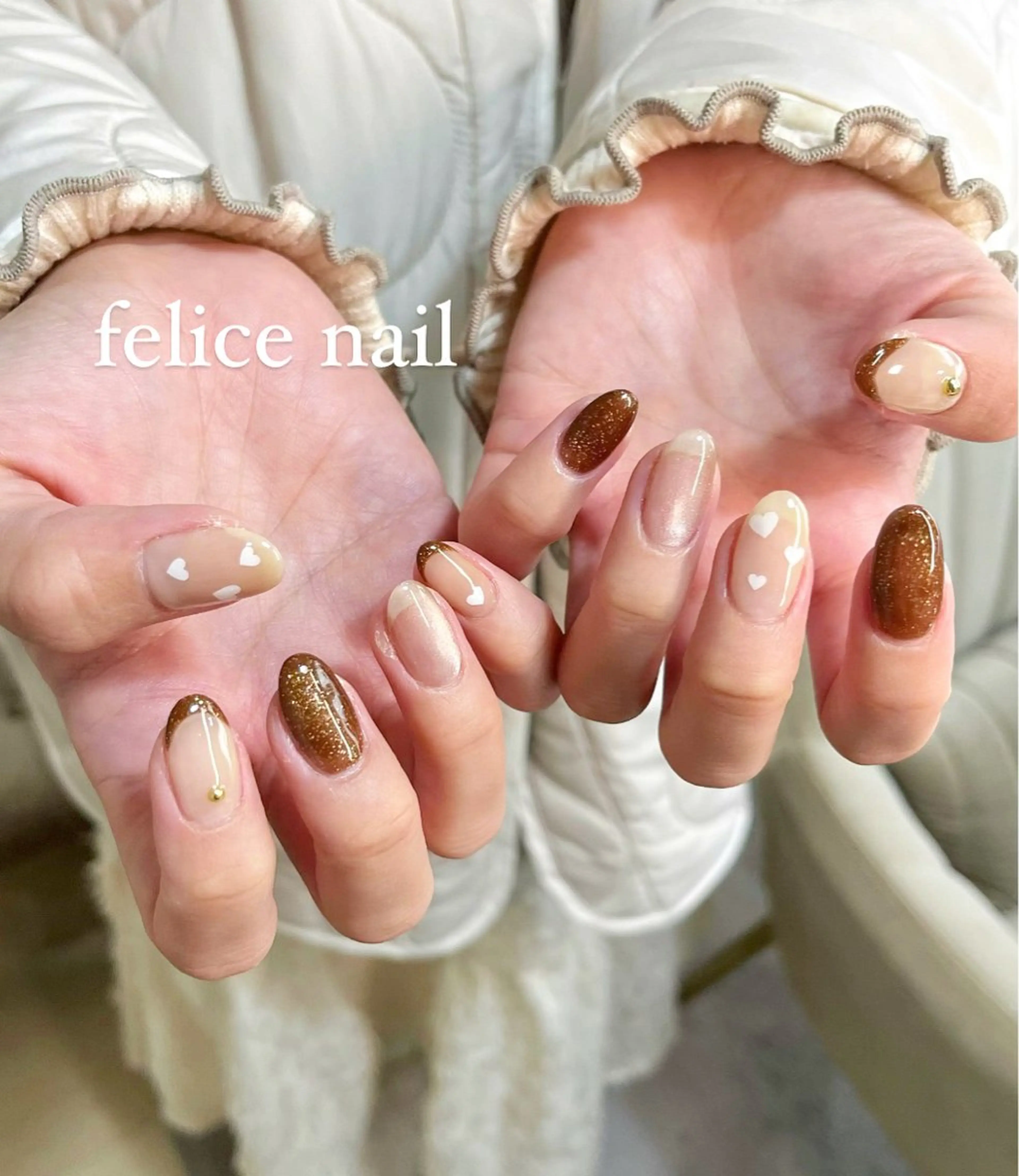 ネイル バレンタイン felice nailのネイルデザイン