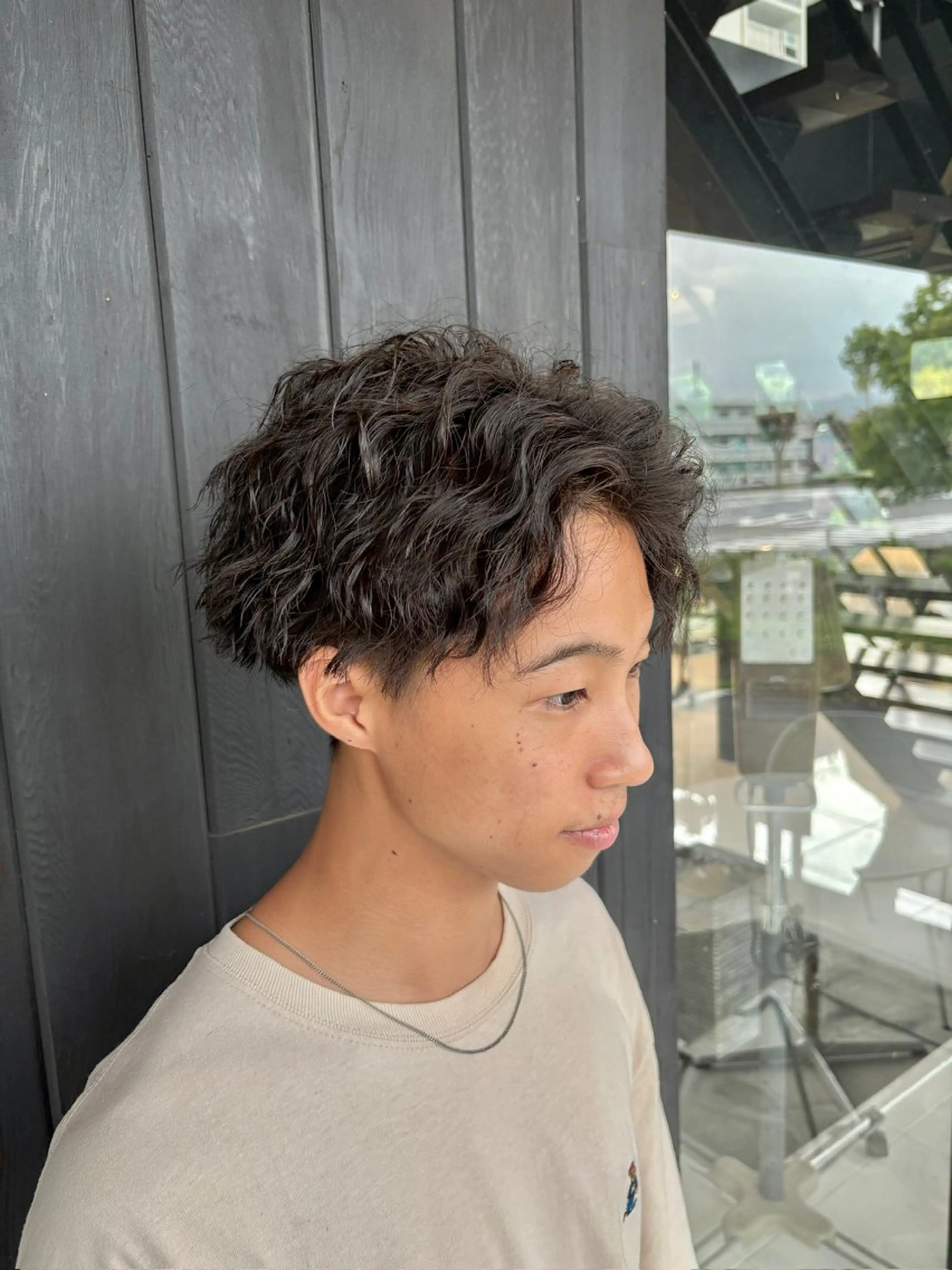 メンズ カット パーマ トリートメント 三好 達也のヘアスタイル