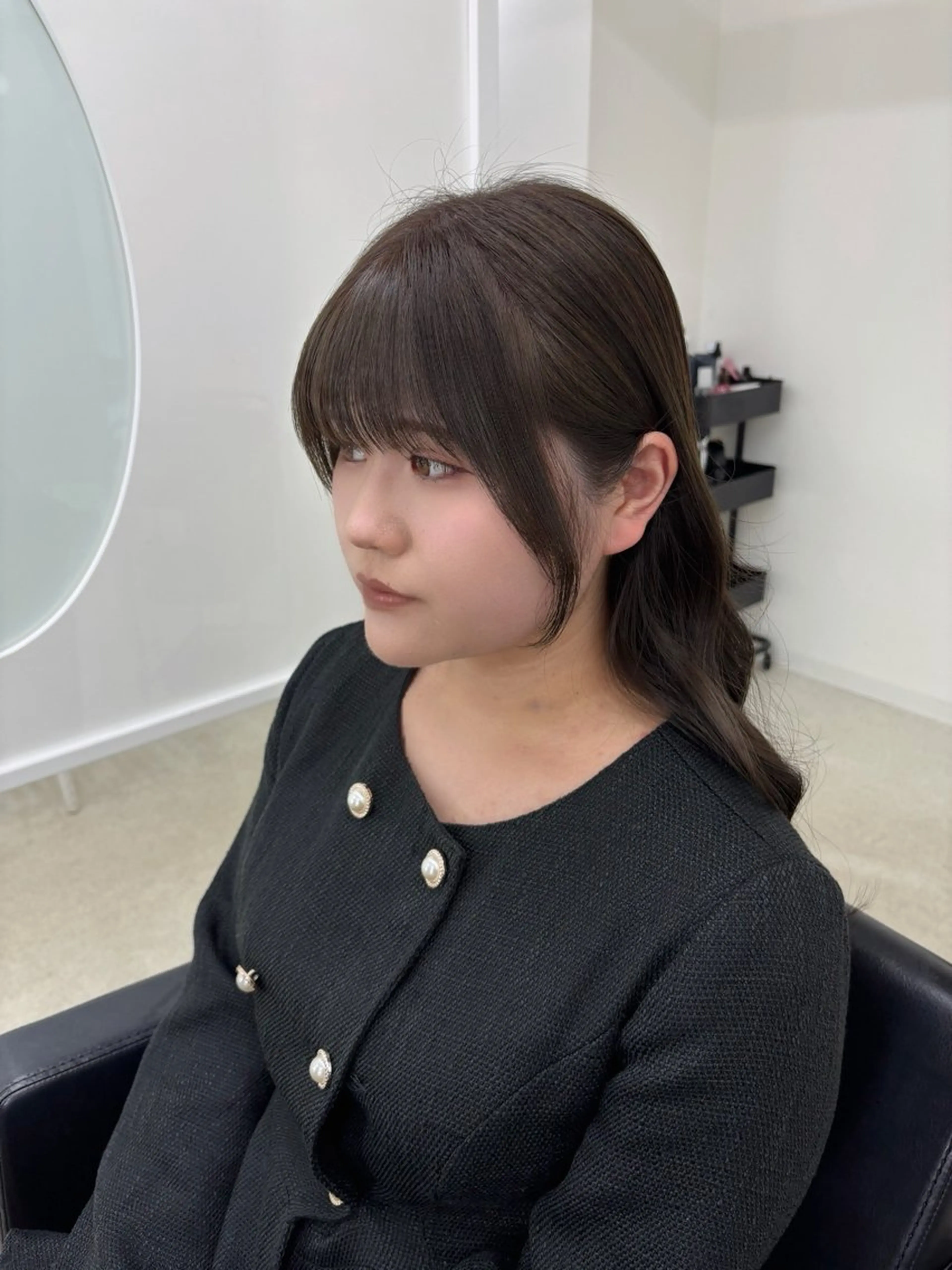 セミロング カラー カット ヘアカラー 冨木 雄斗のヘアスタイル