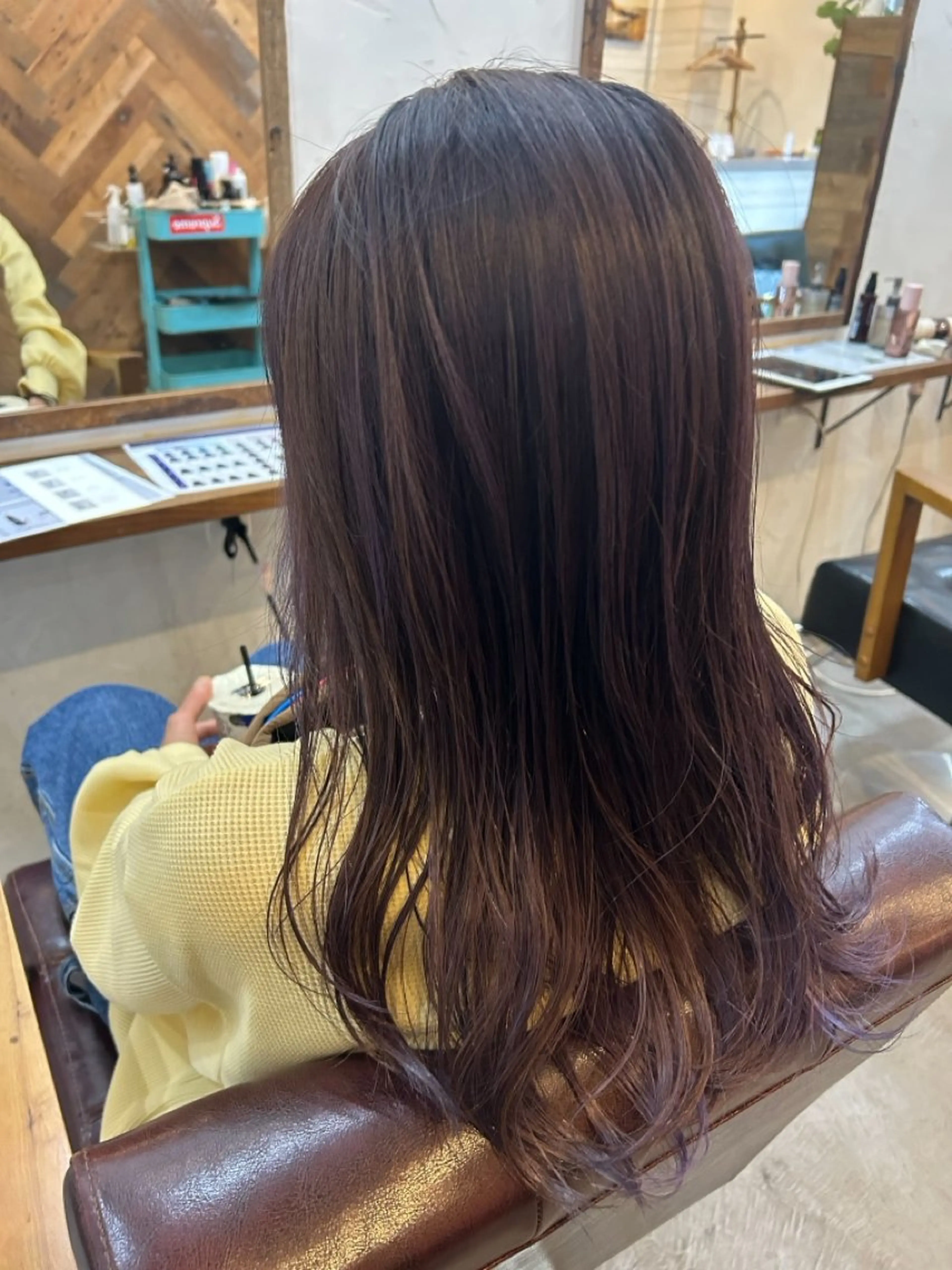 ロング カラー ヘアカラー ヘッドスパ 大場 愛理のヘアスタイル