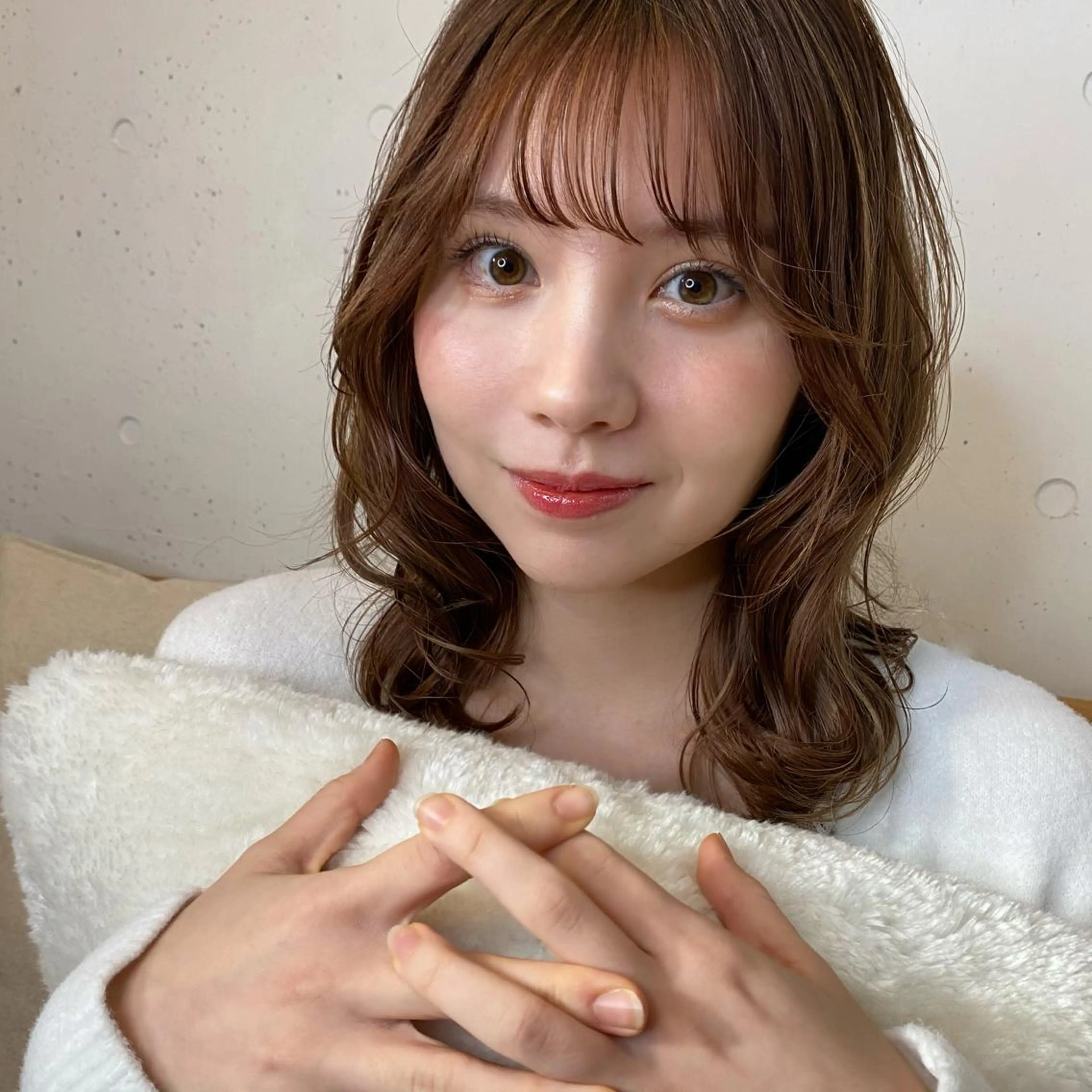 ミディアム カラー 🪭risa 暖色/レイヤー🪭のヘアスタイル