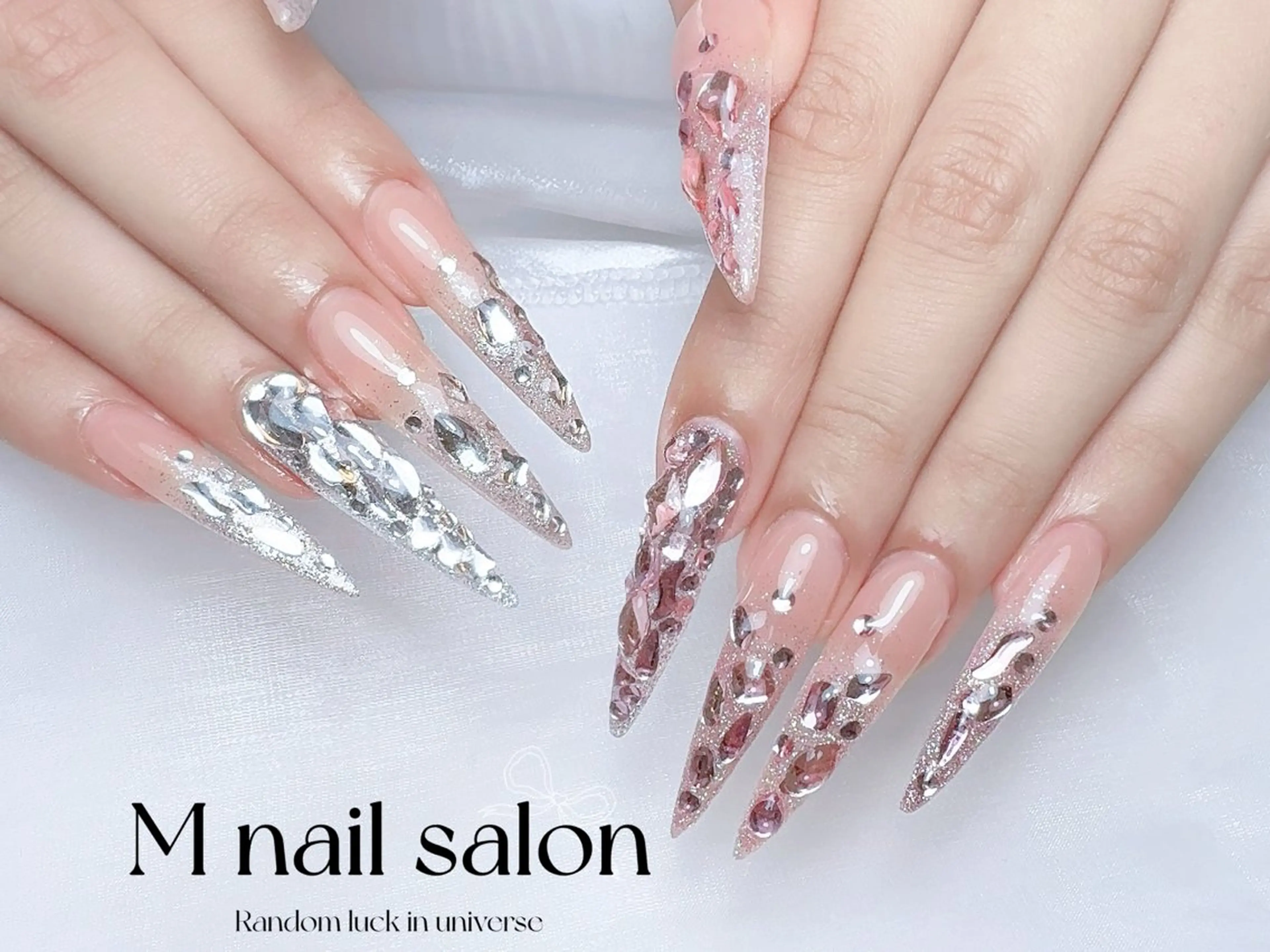 ネイル ハンドネイル M🌷nail 長さだし専門店のネイルデザイン