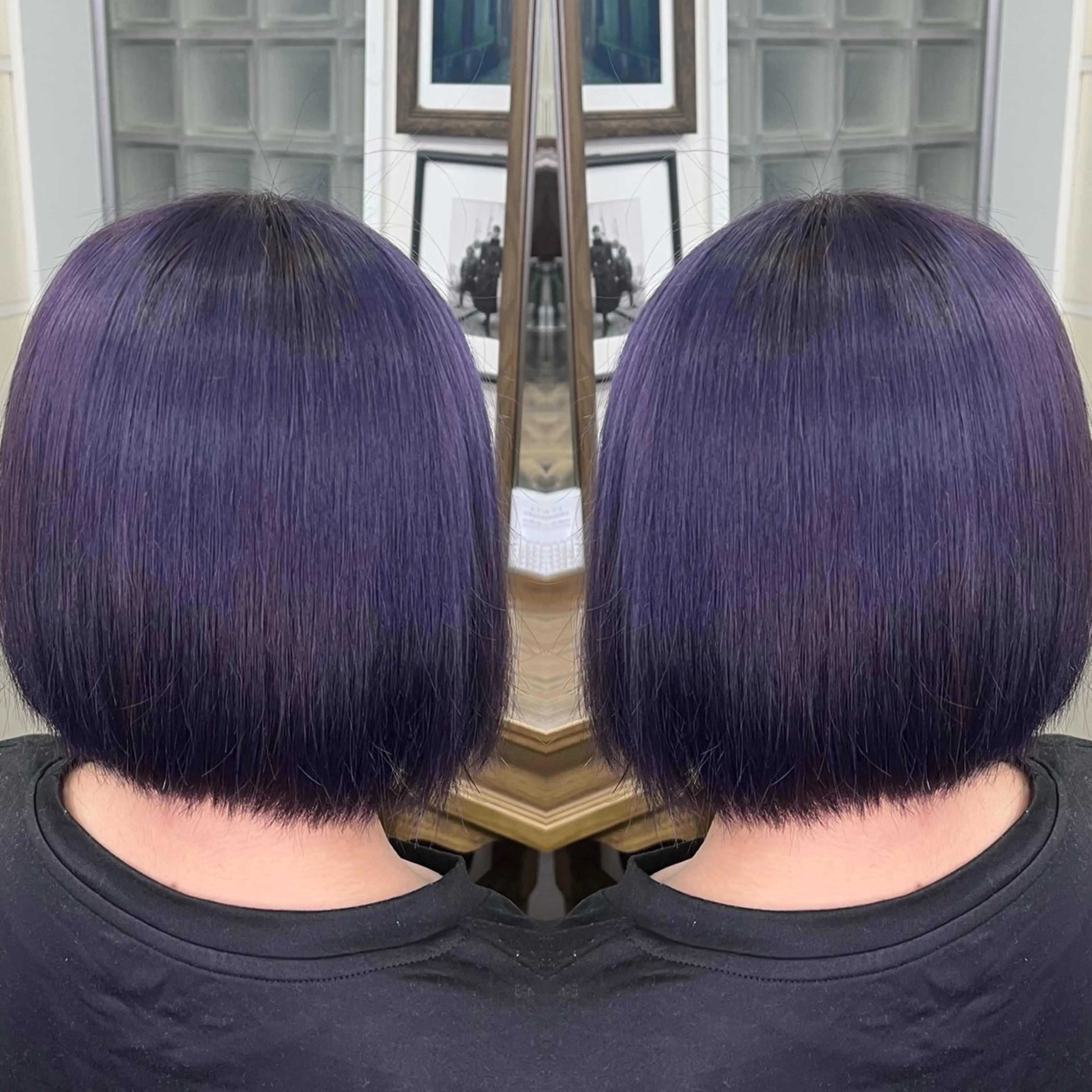 ミディアム カラー ハイライト/レイヤー /ハイトーン/AOIのヘアスタイル