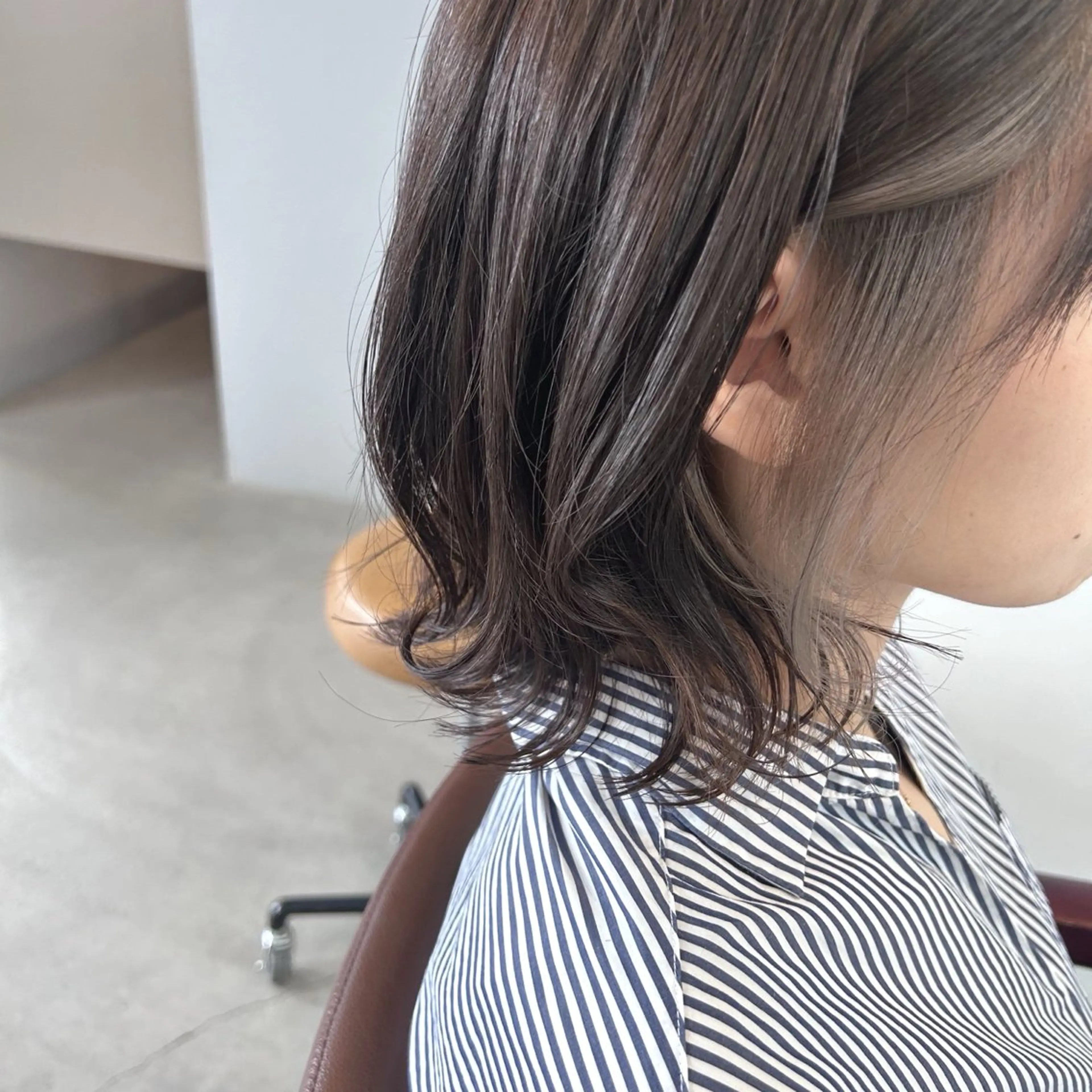 ミディアム カット ヘアカラー kachina所属・綿貫 美雪のヘアスタイル