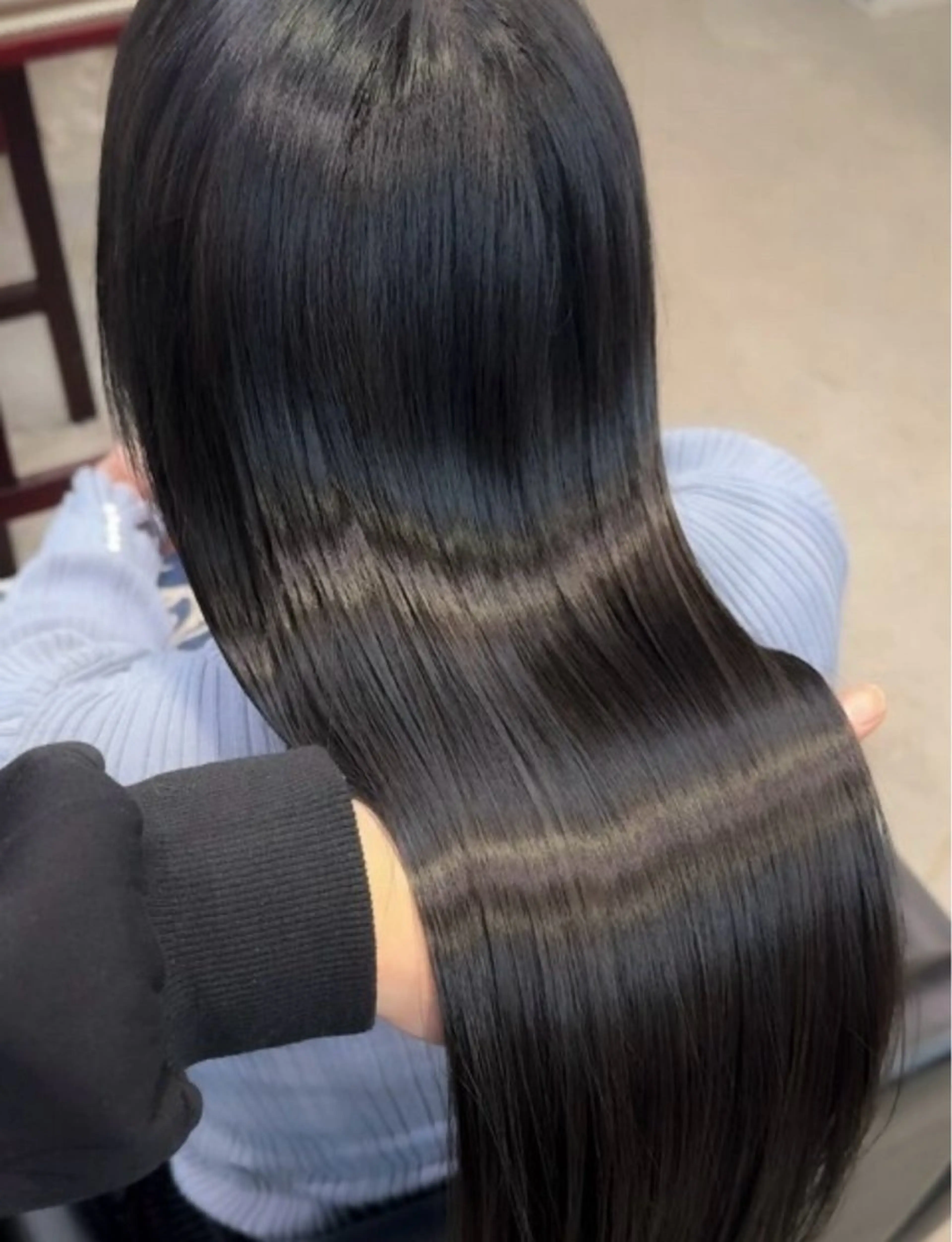 ロング ヘアカラー トリートメント 透明感カラー・ 髪質改善🩵イケダのヘアスタイル