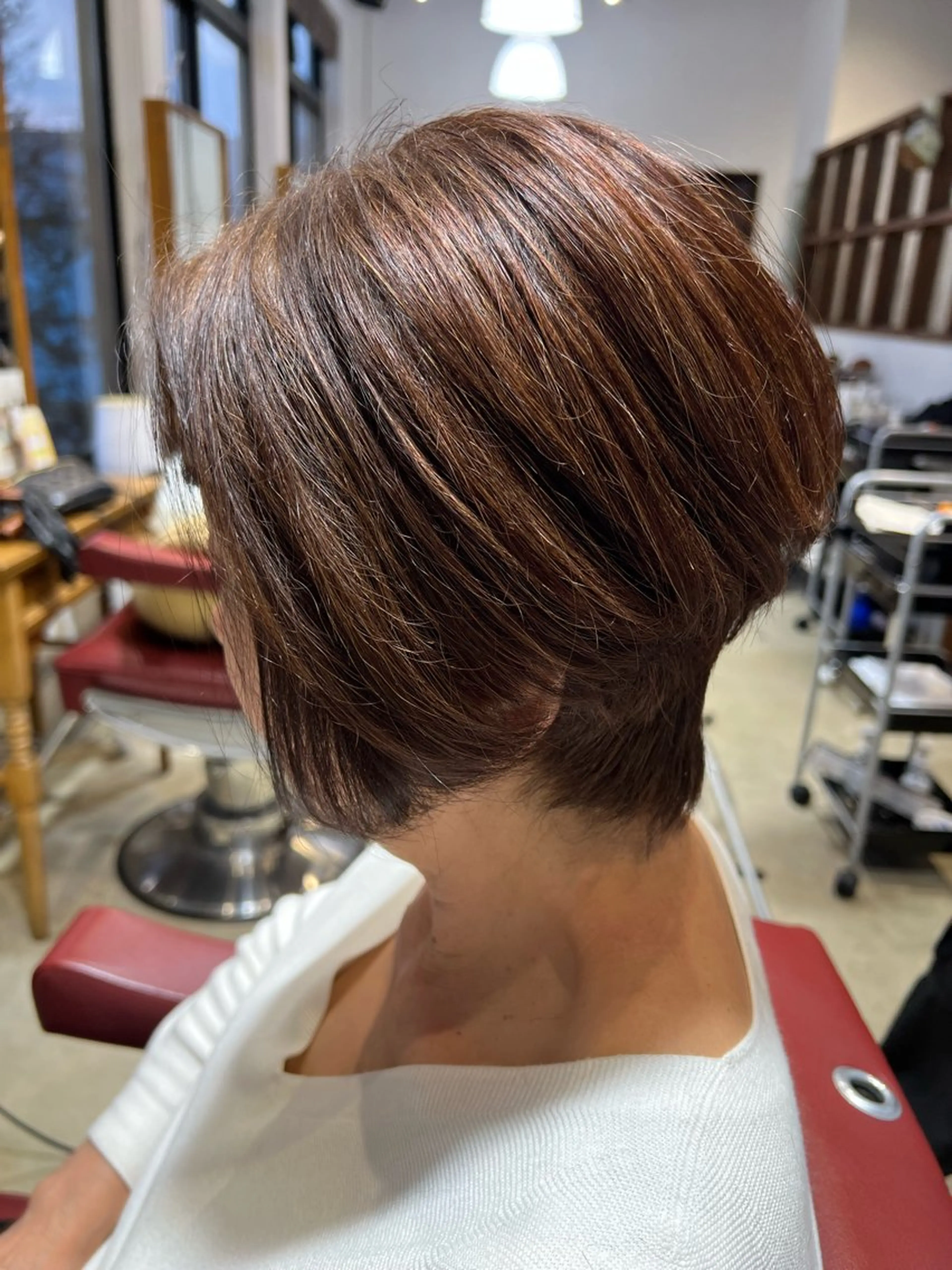 ショート ボブ カット 福島 滉希のヘアスタイル