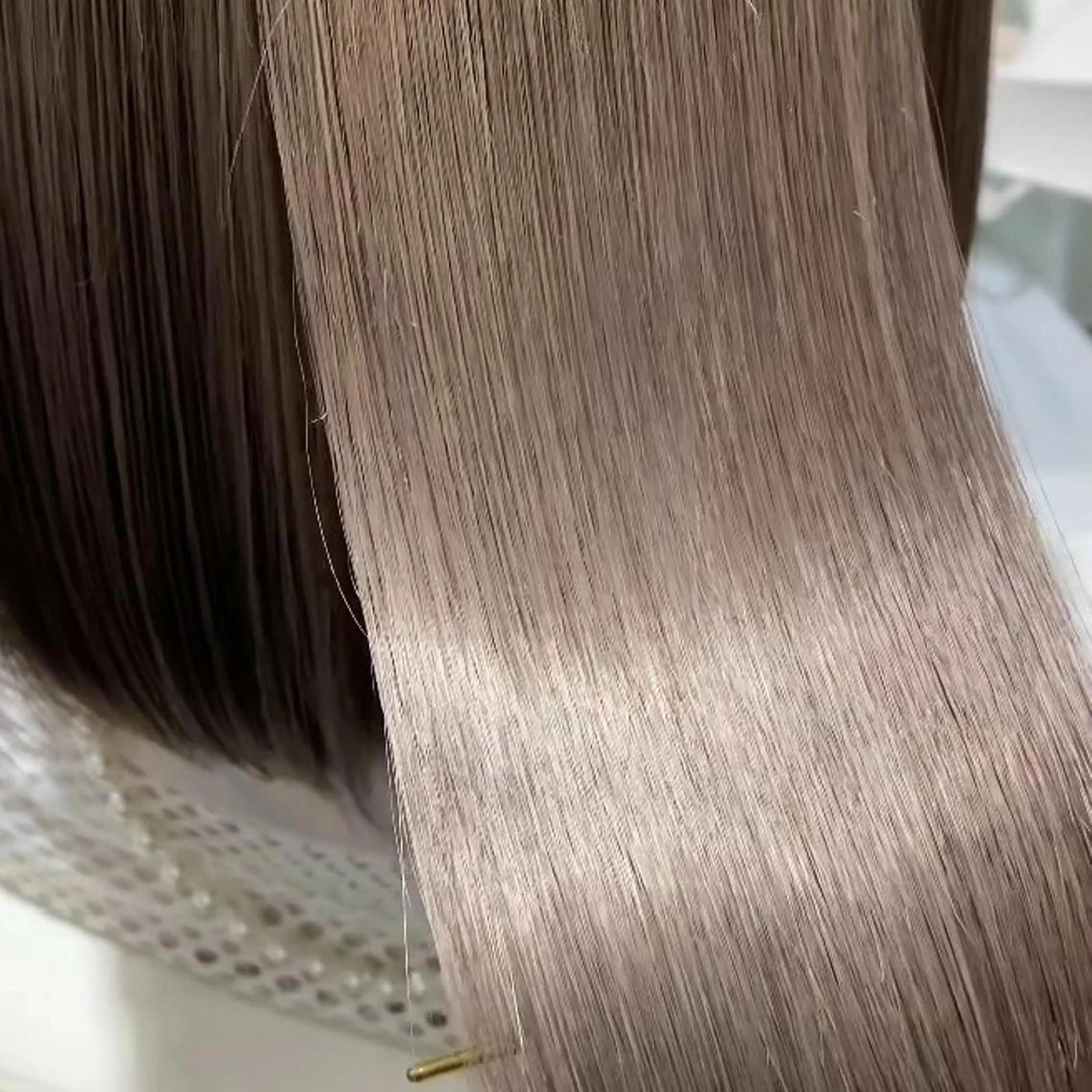 カラー パーマ ヘアアレンジ ミディアム ブリーチ ダブルカラー ハイトーンカラー 髪質改善 トリートメント かわい ゆうな 髪質改善/縮毛矯正のヘアスタイル