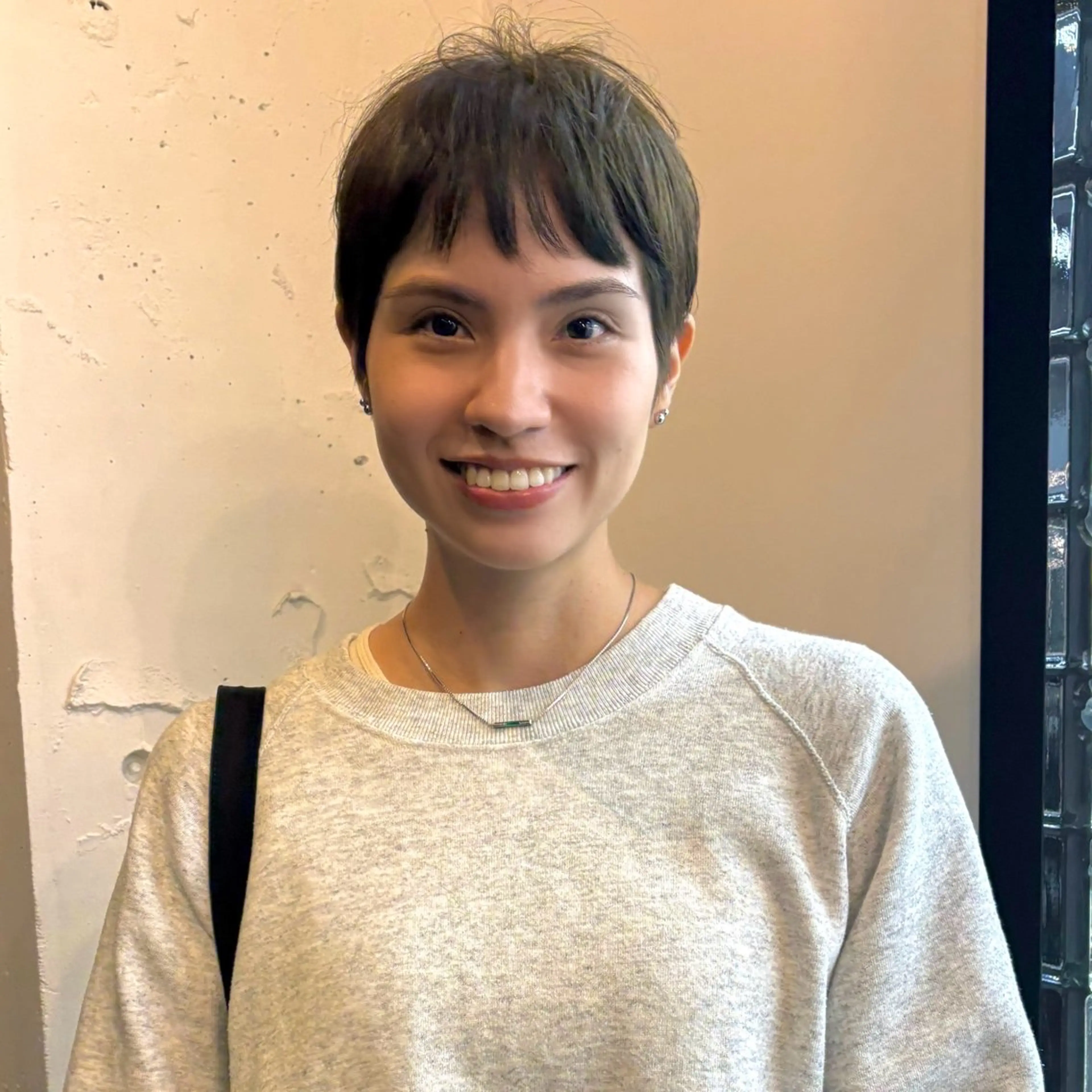 ショート カラー オリーブカラー ショートヘア カット ヘアカラー トリートメント ベリーショート/ パーマ/shioriのヘアスタイル