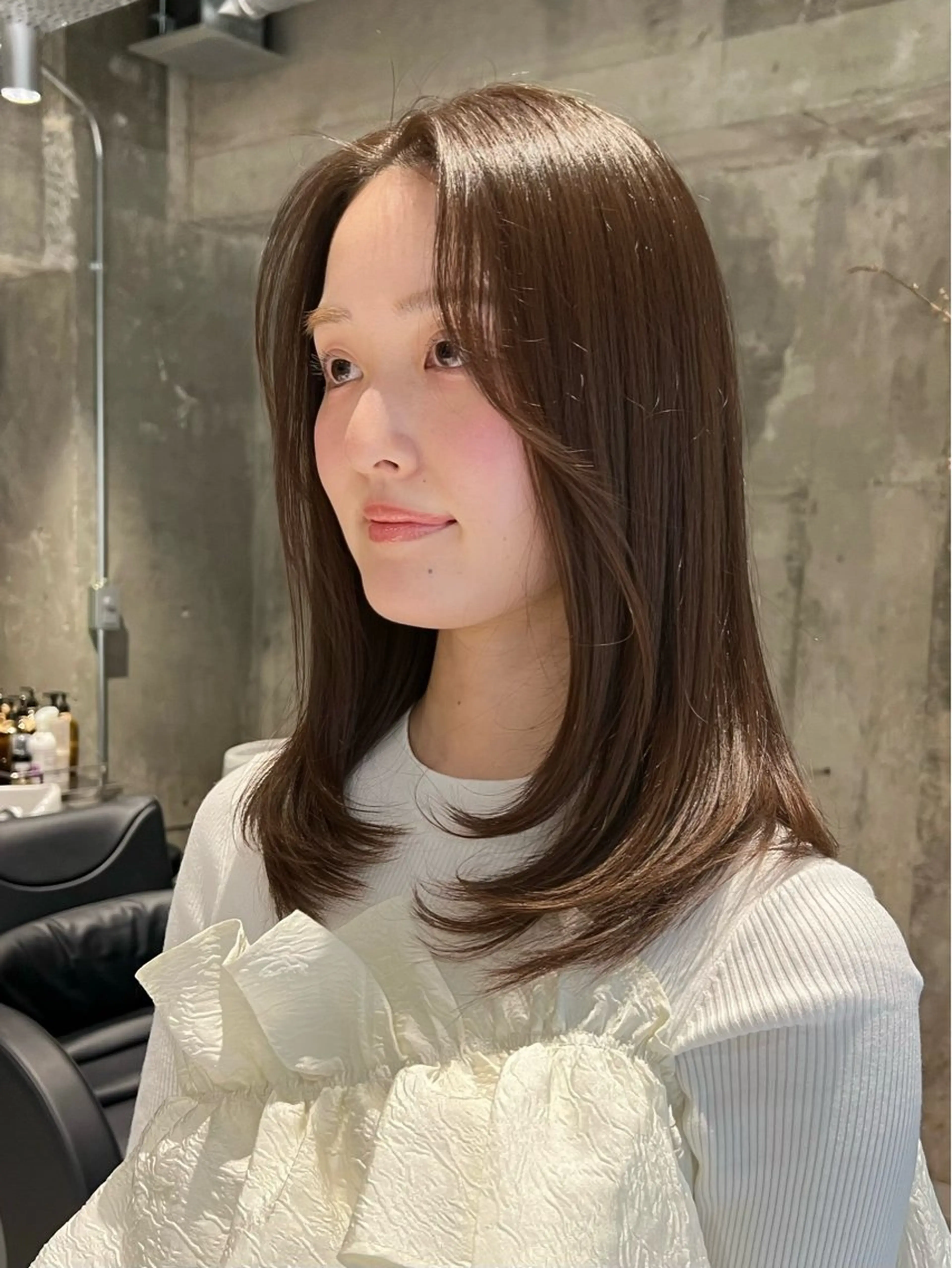 ミディアム nok kaoriのヘアスタイル