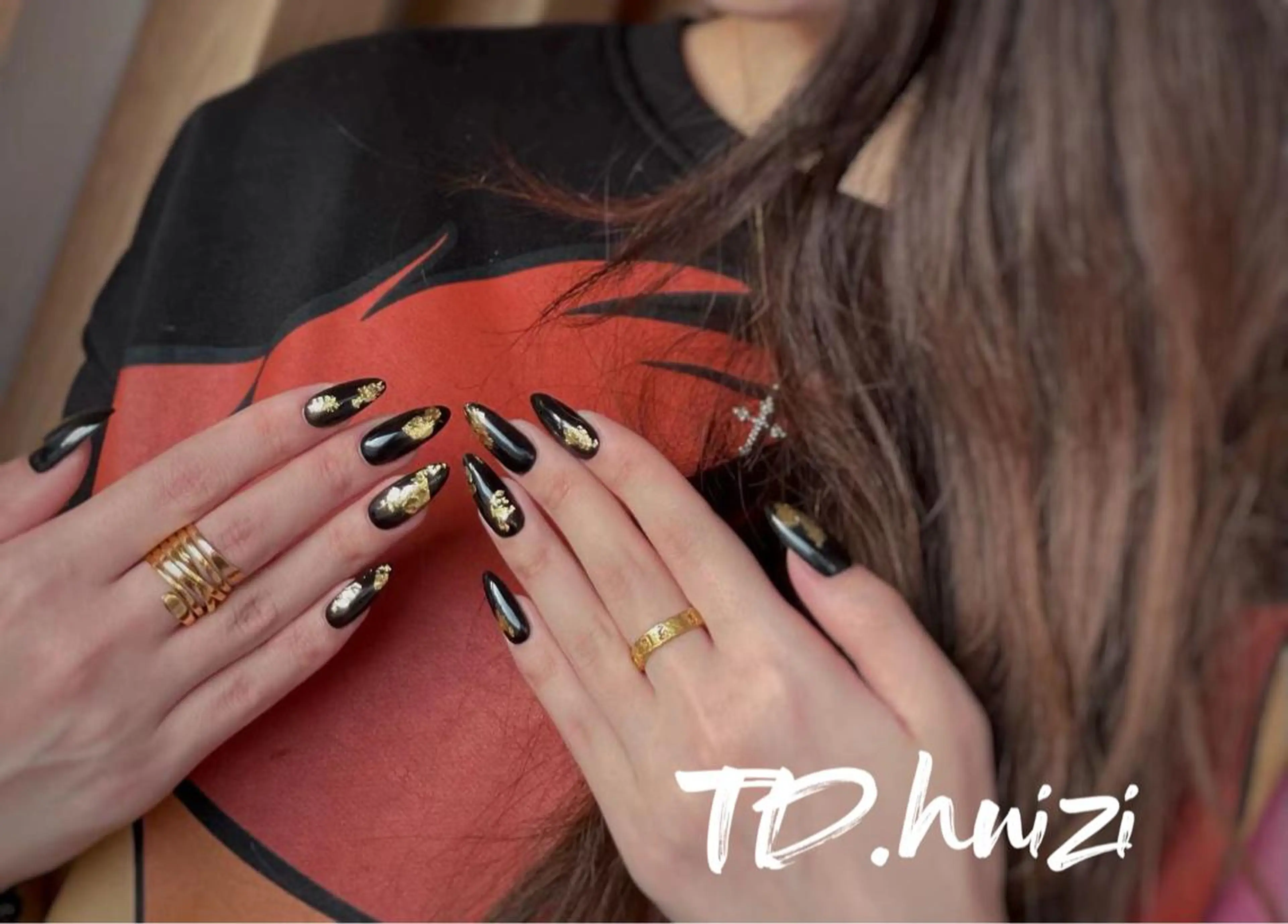 セミロング めぐみのネイルサロン スタッフ練習のネイルデザイン