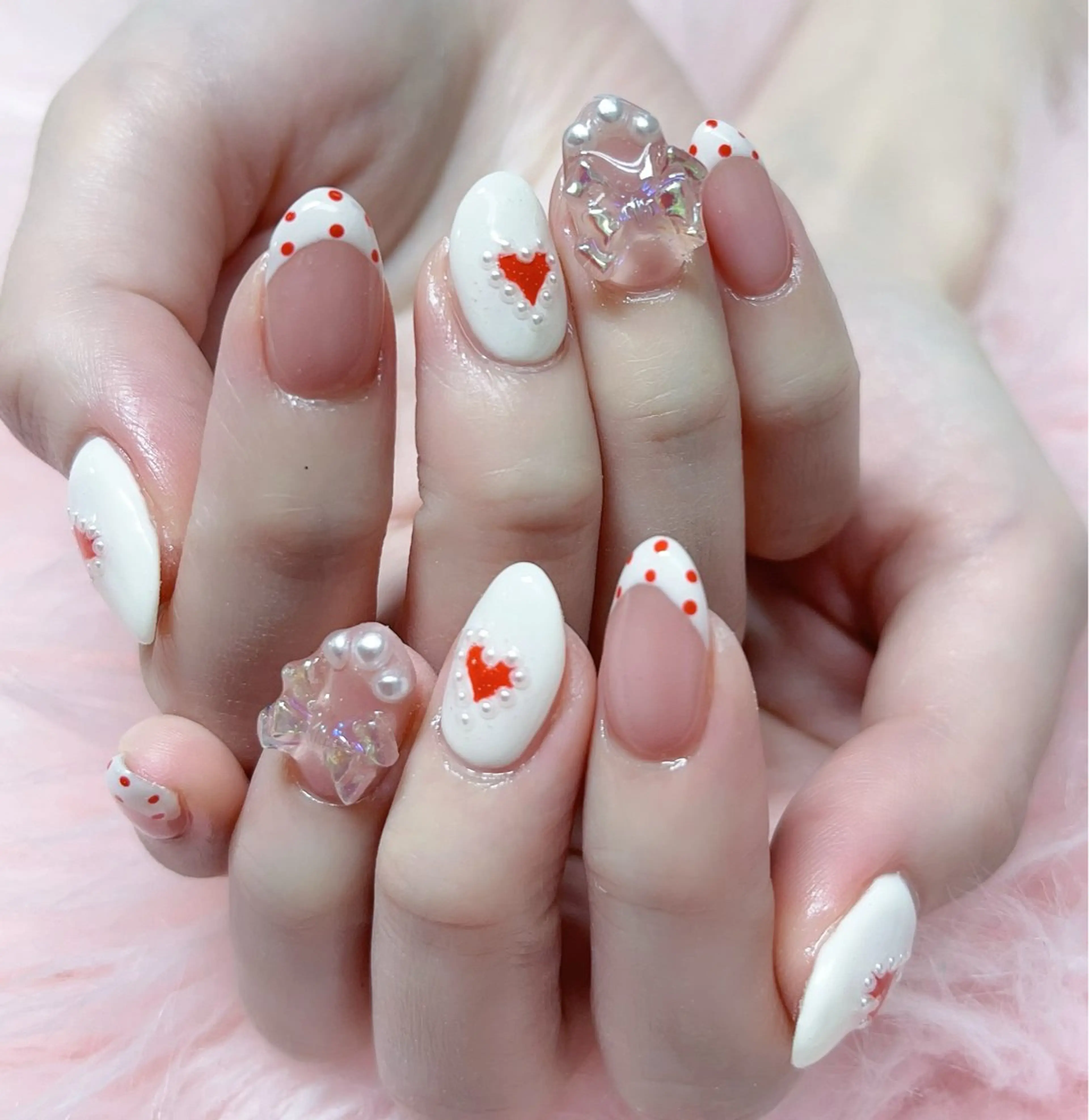 ネイル ハンドネイル MoonNail ユリ🌸のネイルデザイン