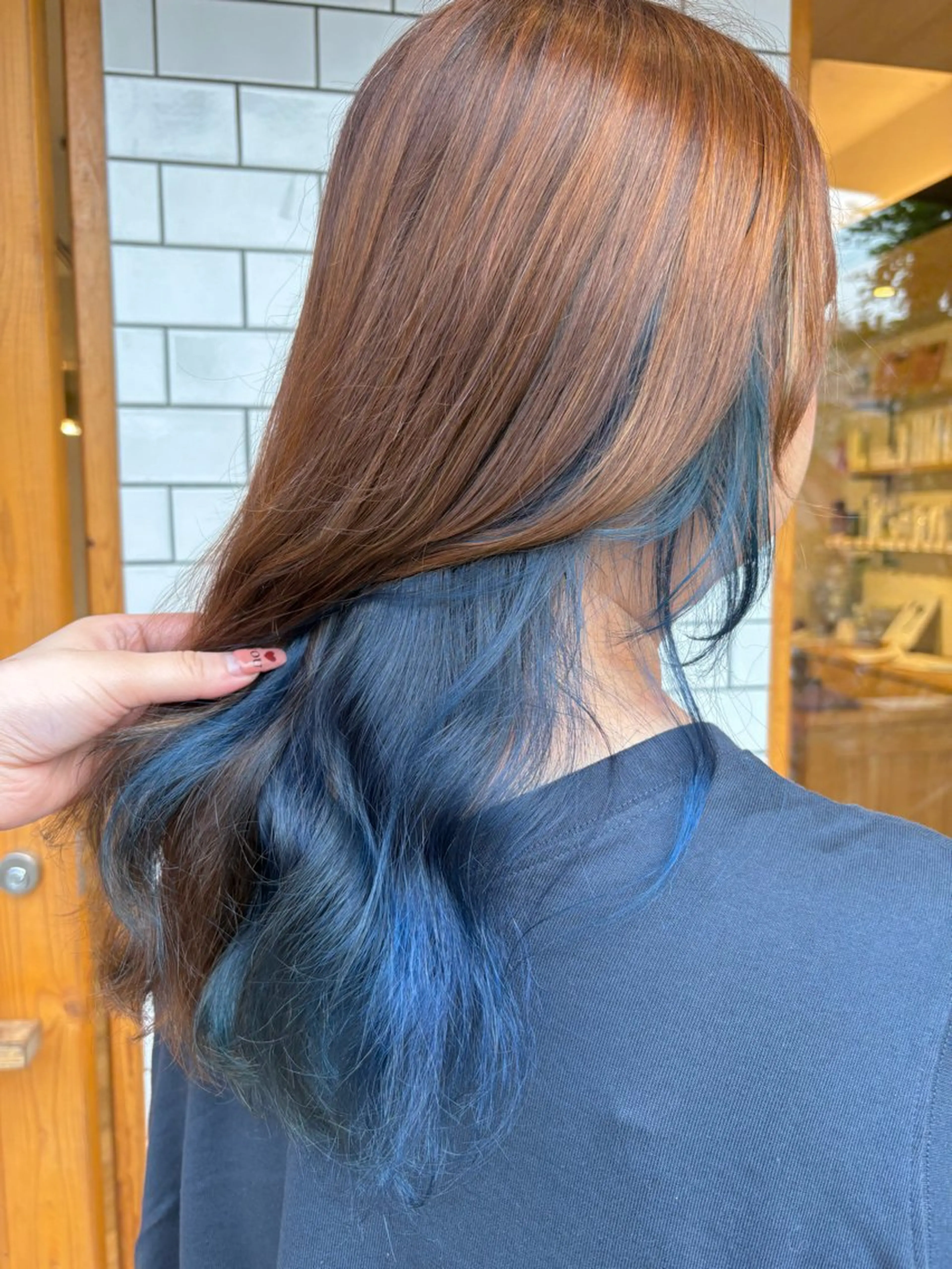 セミロング カラー .⋆𝜗𝜚飯岡 彩音.⋆𝜗𝜚のヘアスタイル