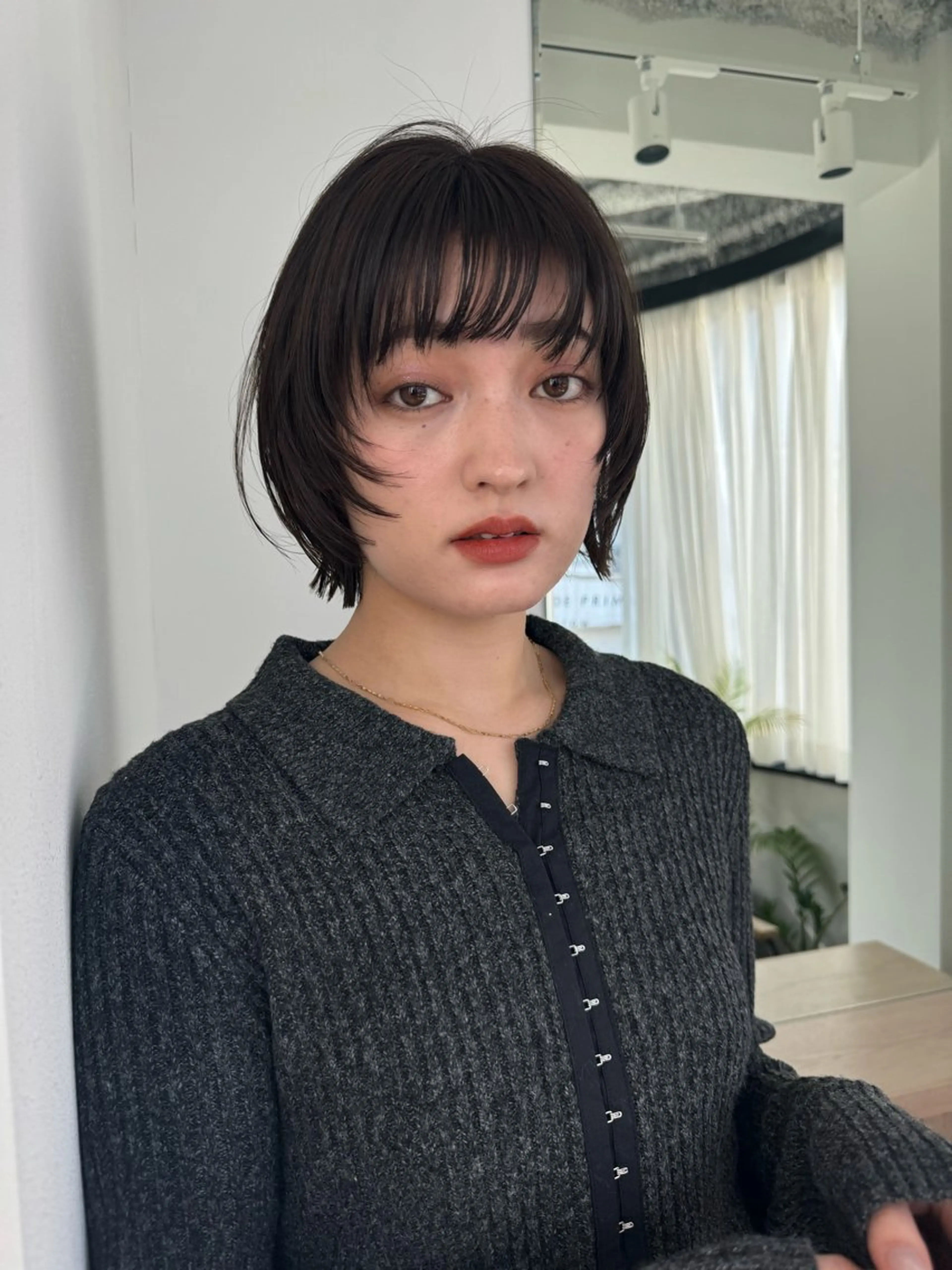 ショート カラー ボブ ショートヘア ウルフカット 透明感カラー/似合わ せカット/大島実加永のヘアスタイル