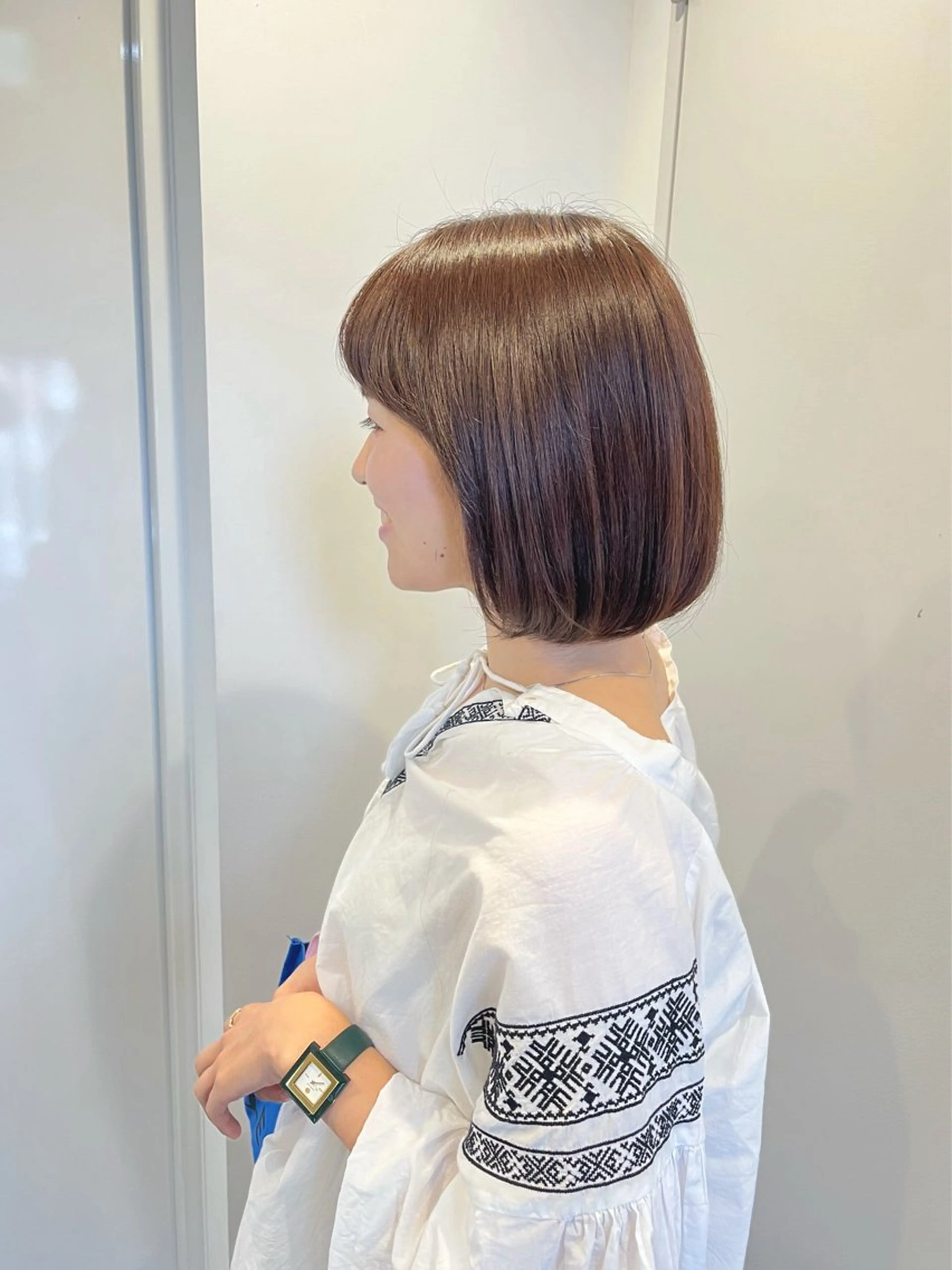 ショート カラー ブラウンカラー HIMENO🫧 stylist🤍のヘアスタイル