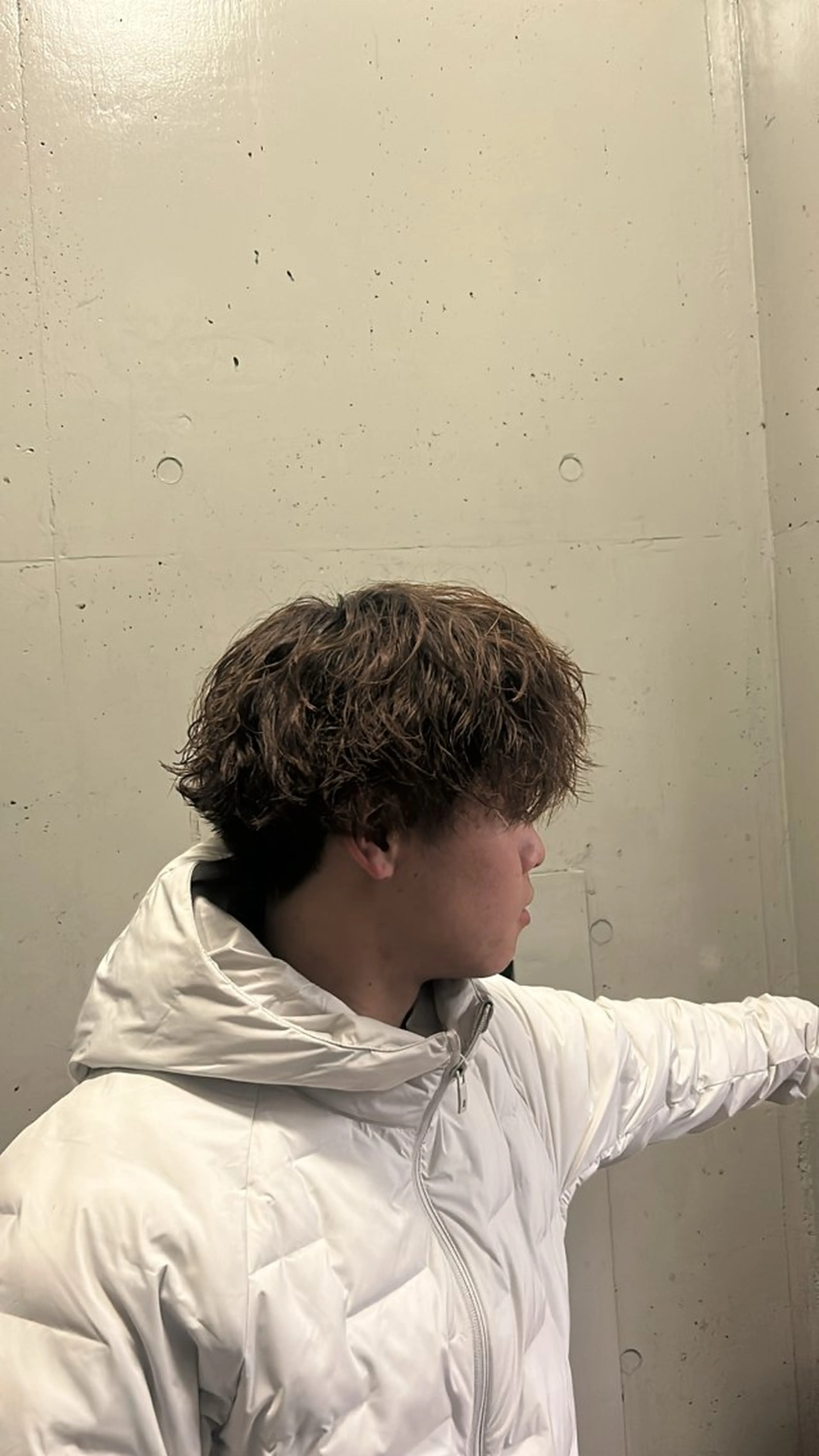 メンズ マッシュ メンズパーマ 刈り上げ カット パーマ 川津 由優暉のヘアスタイル