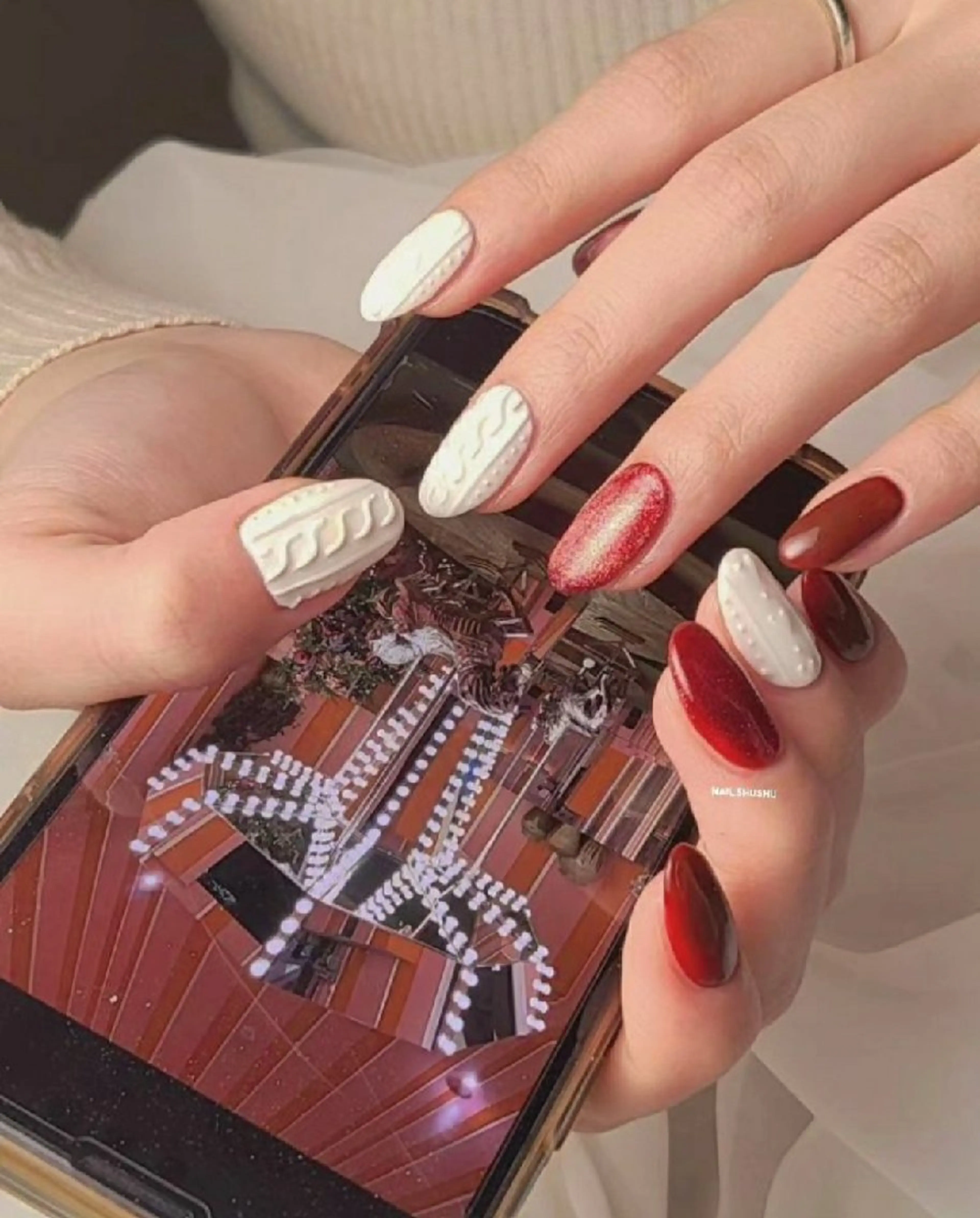 ネイル 持ち込み ニュアンスネイル ワンカラーネイル シンプルネイル 冬ネイル ハンドネイル 3dパーツ/流行り 👧shushu❤️のネイルデザイン