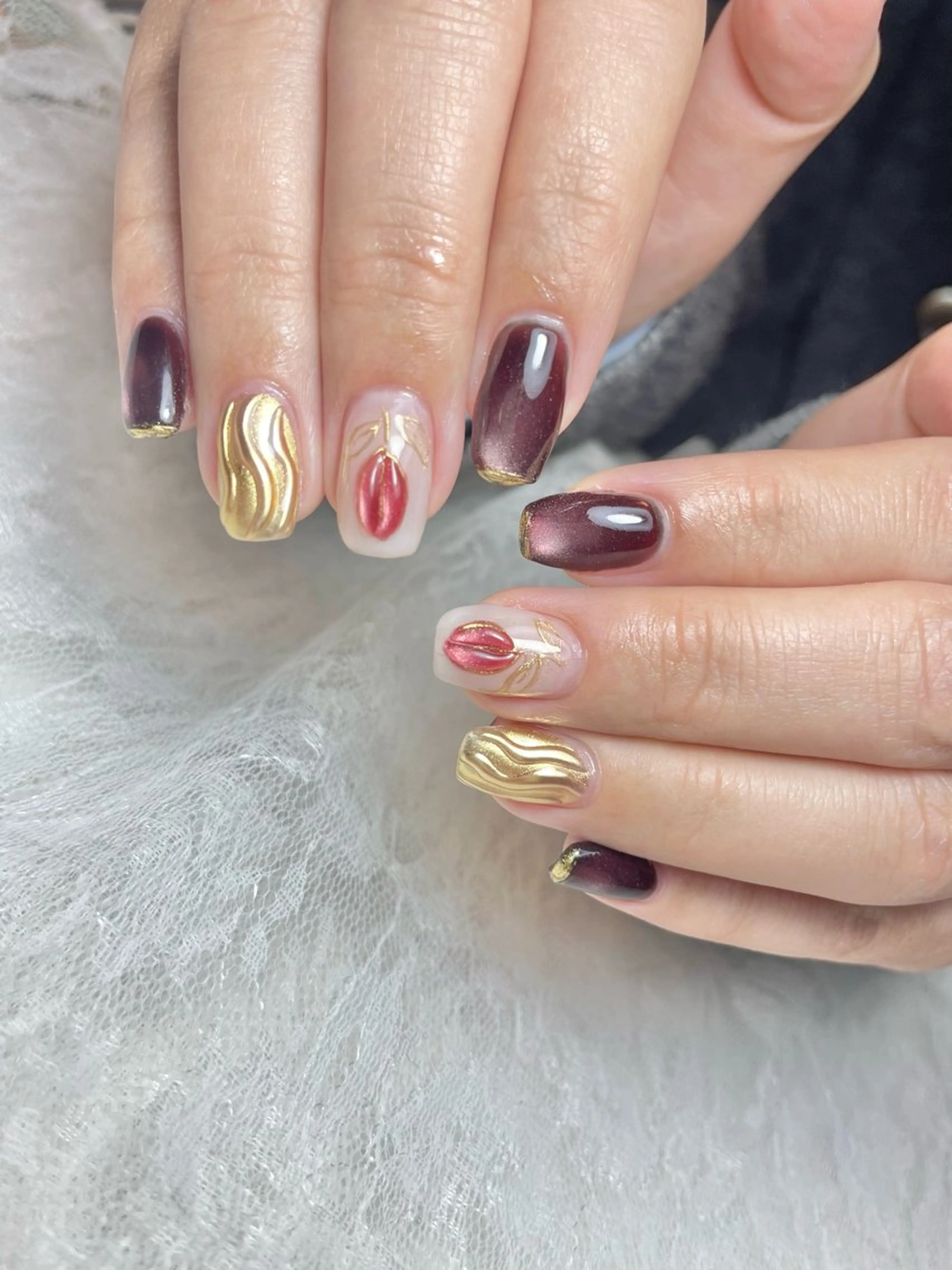 ネイル ジェルネイル 春ネイル ハンドネイル nail salon Libertyのネイルデザイン