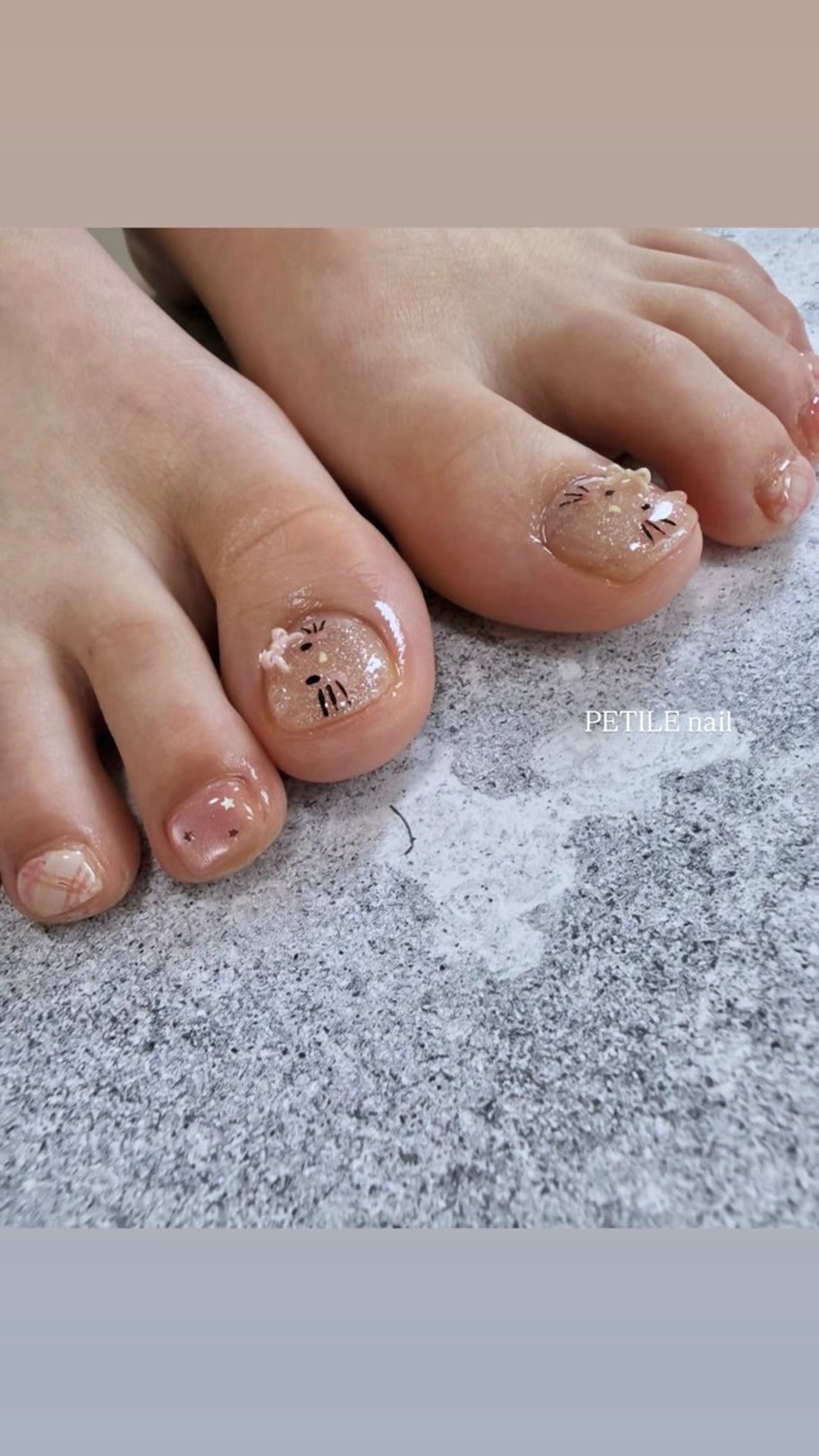 ネイル フットネイル PETILE nailのネイルデザイン