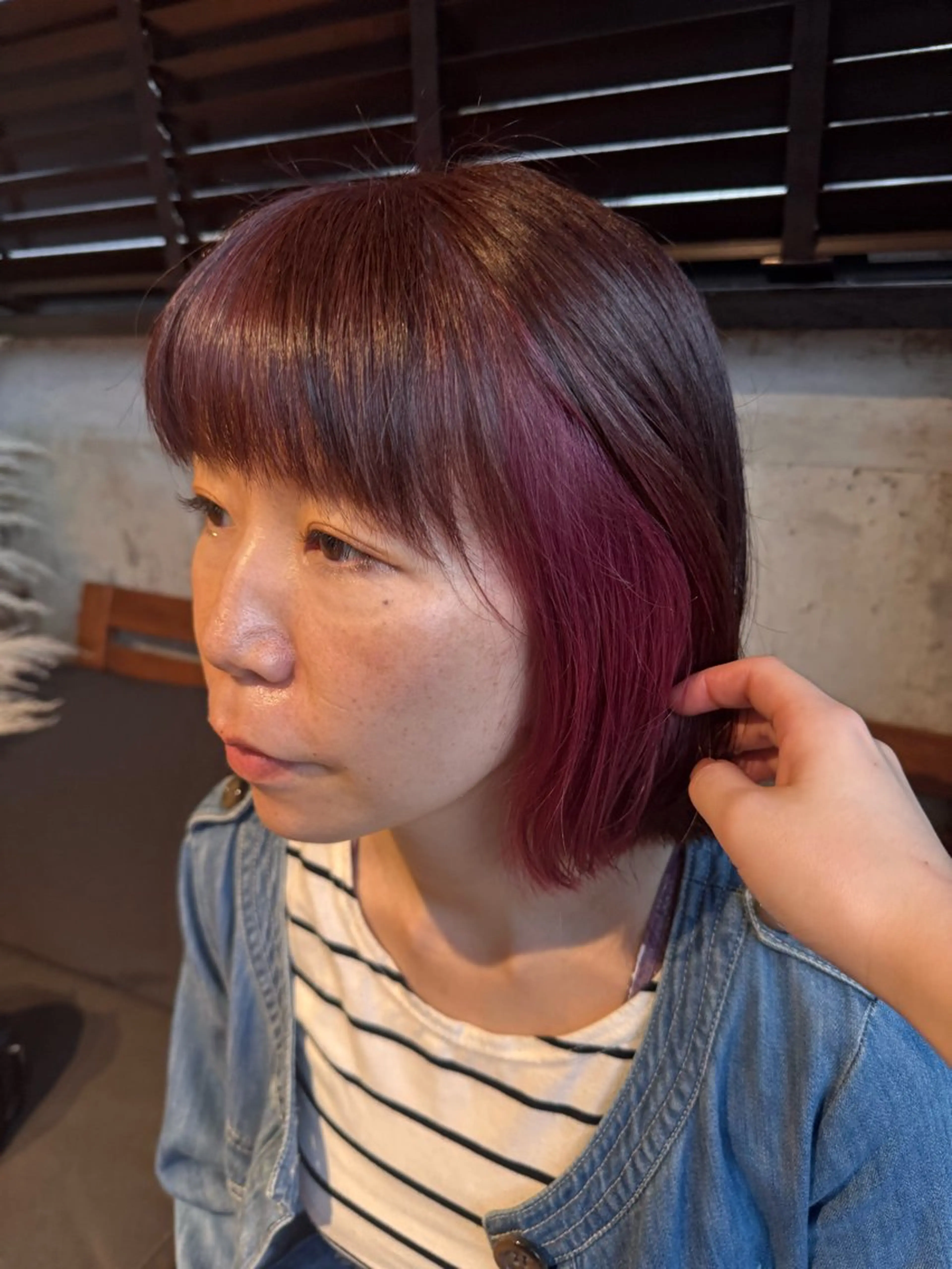 カラー sora/ 暖色カラー🌷のヘアスタイル