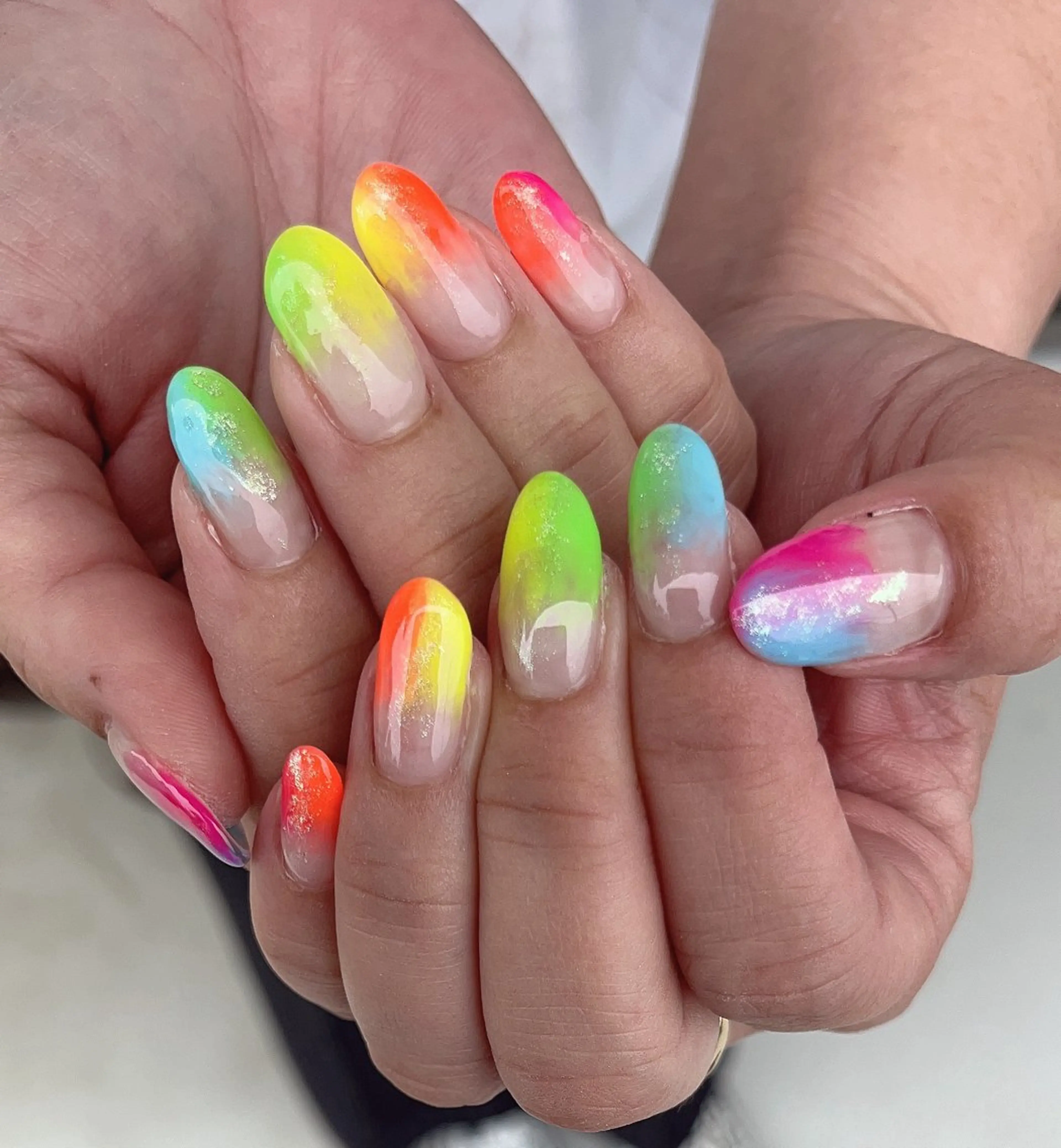 ネイル 夏ネイル 沖縄市ネイルサロン エメラルドアイルのネイルデザイン