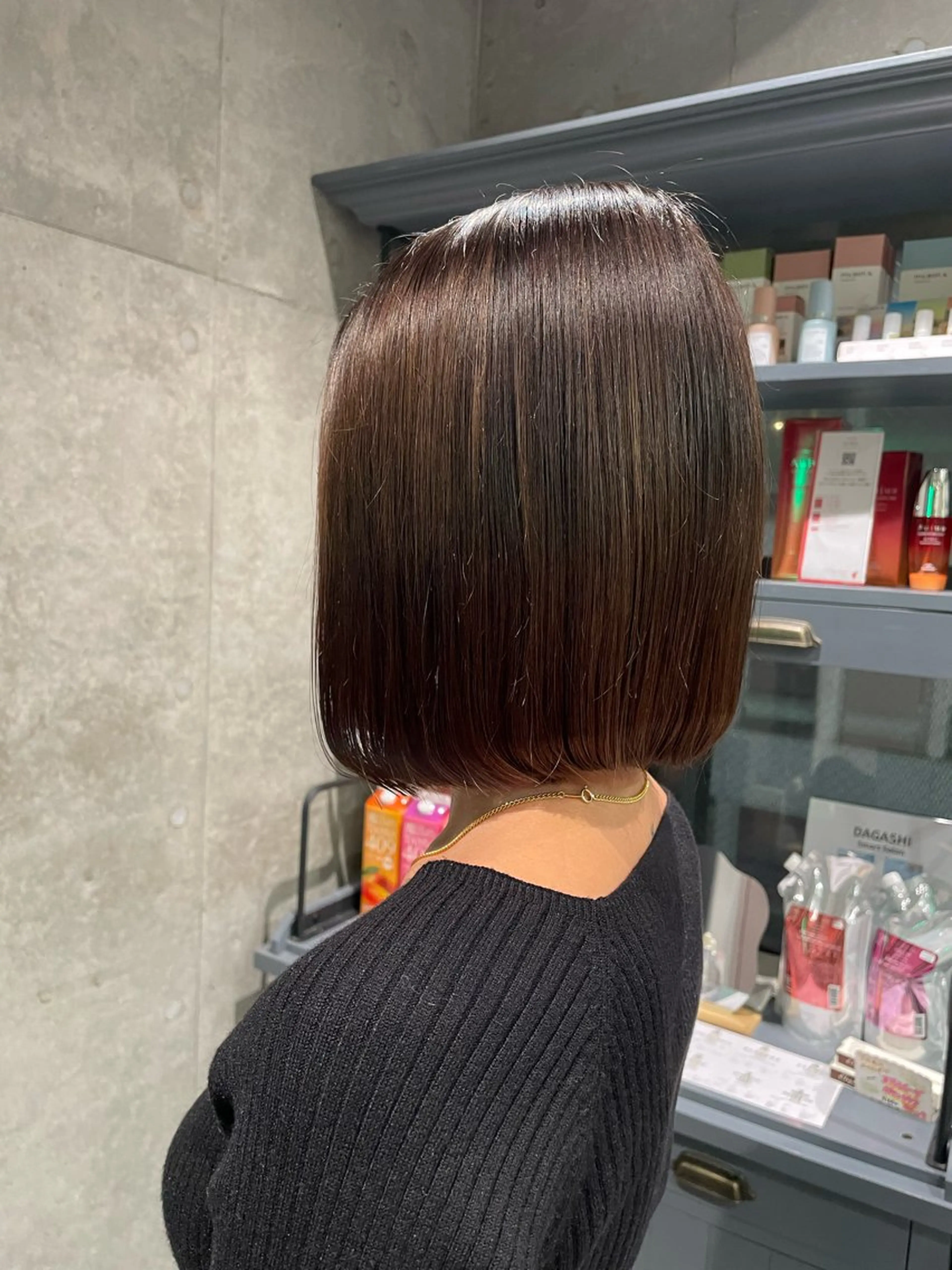 ミディアム ボブカット/艶カラー /Harukaのヘアスタイル
