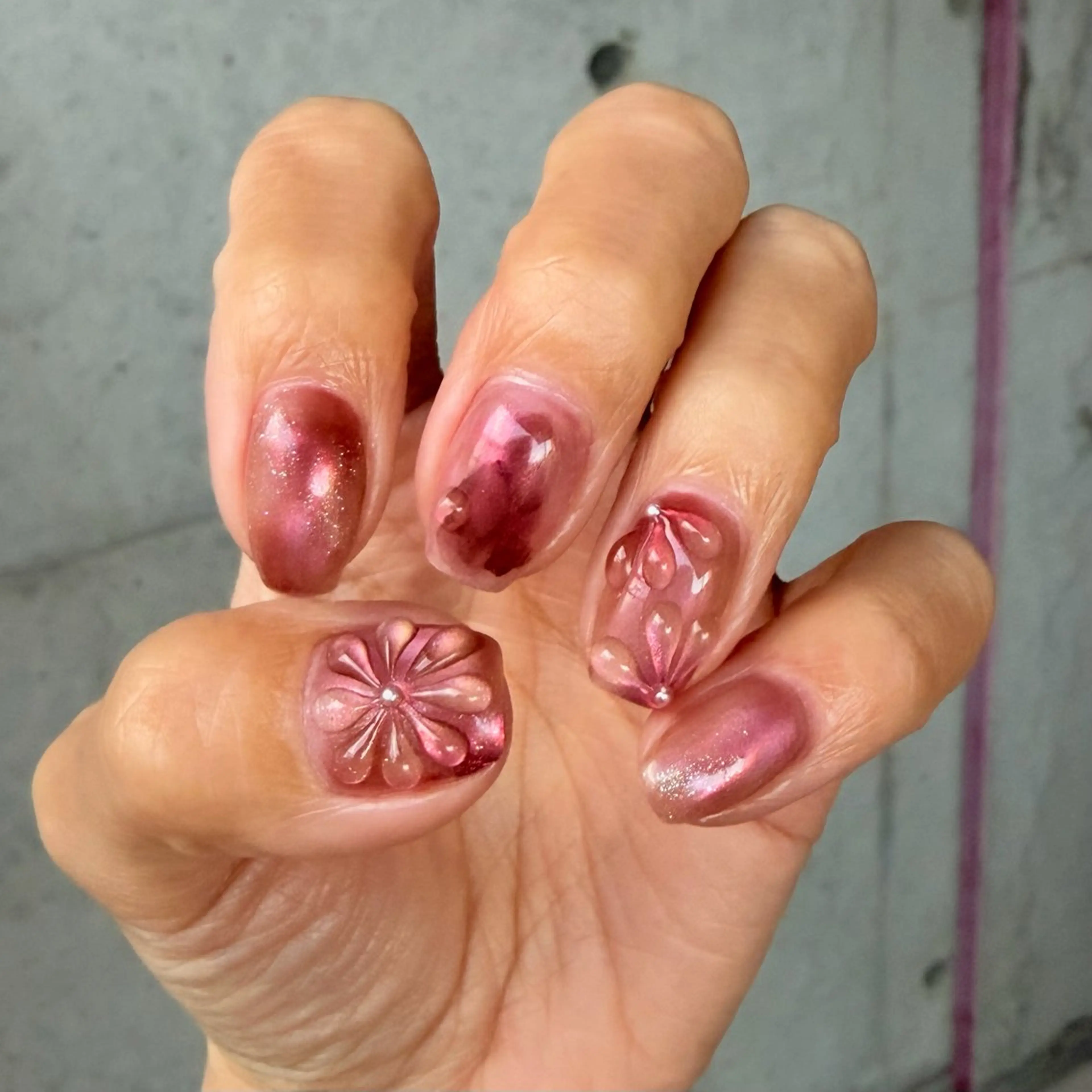 ネイル ニュアンスネイル 舞鶴 奈々美のネイルデザイン