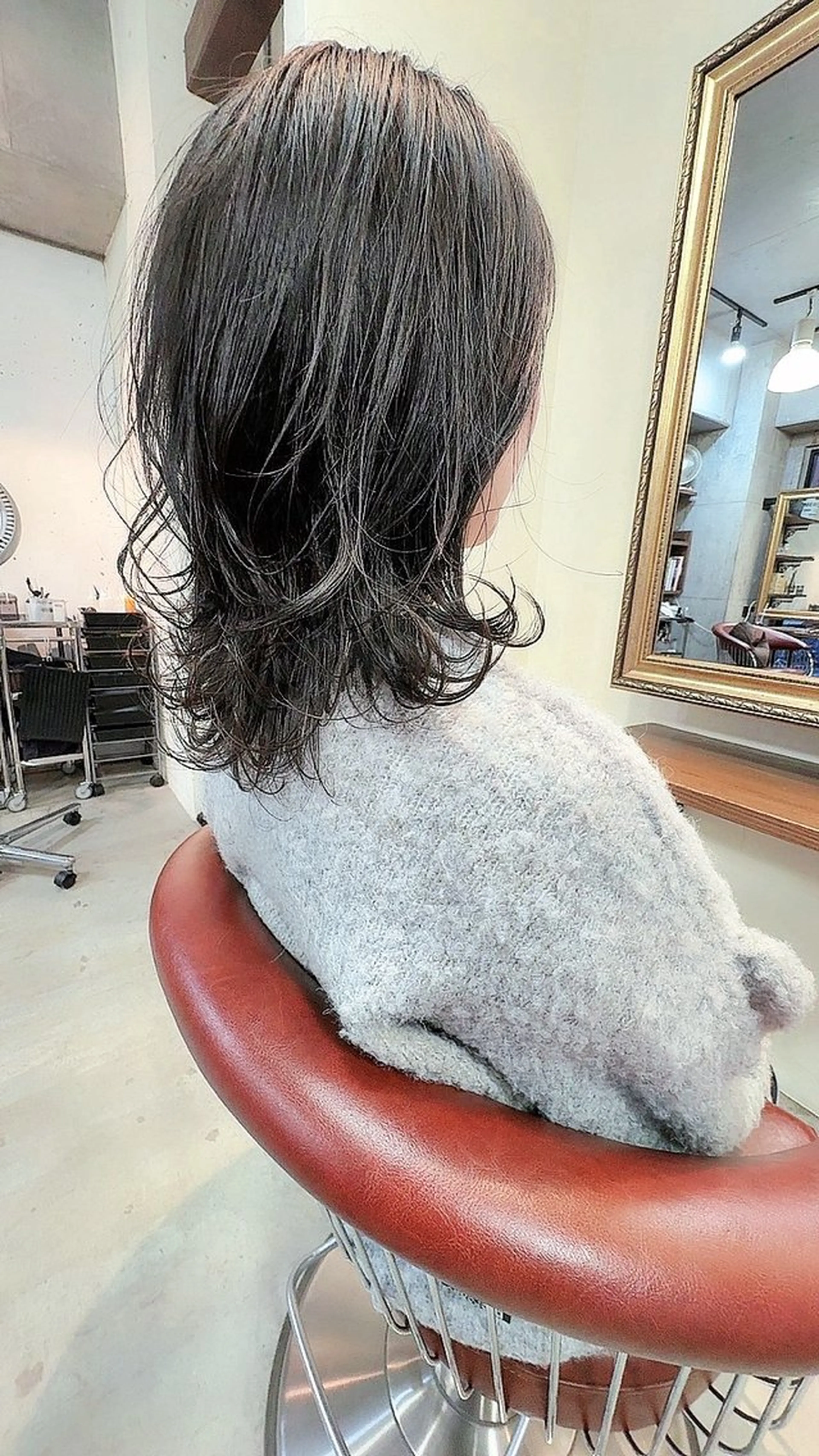 ミディアム カラー パーマ オーナースタイリスト 佐藤のヘアスタイル