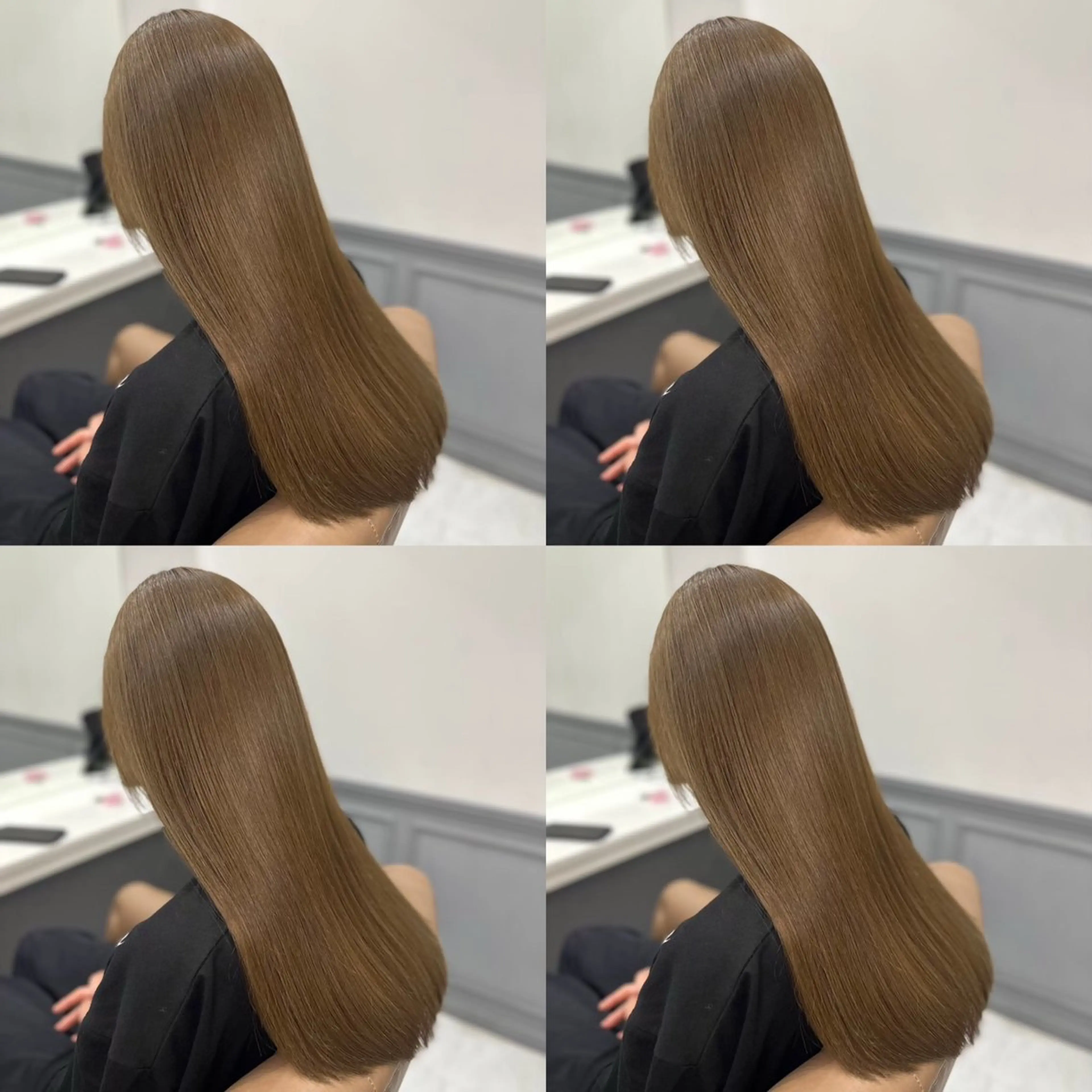 セミロング カラー ヘアカラー トリートメント 🦋REISA🦋 エクステ×ハイトーンのヘアスタイル