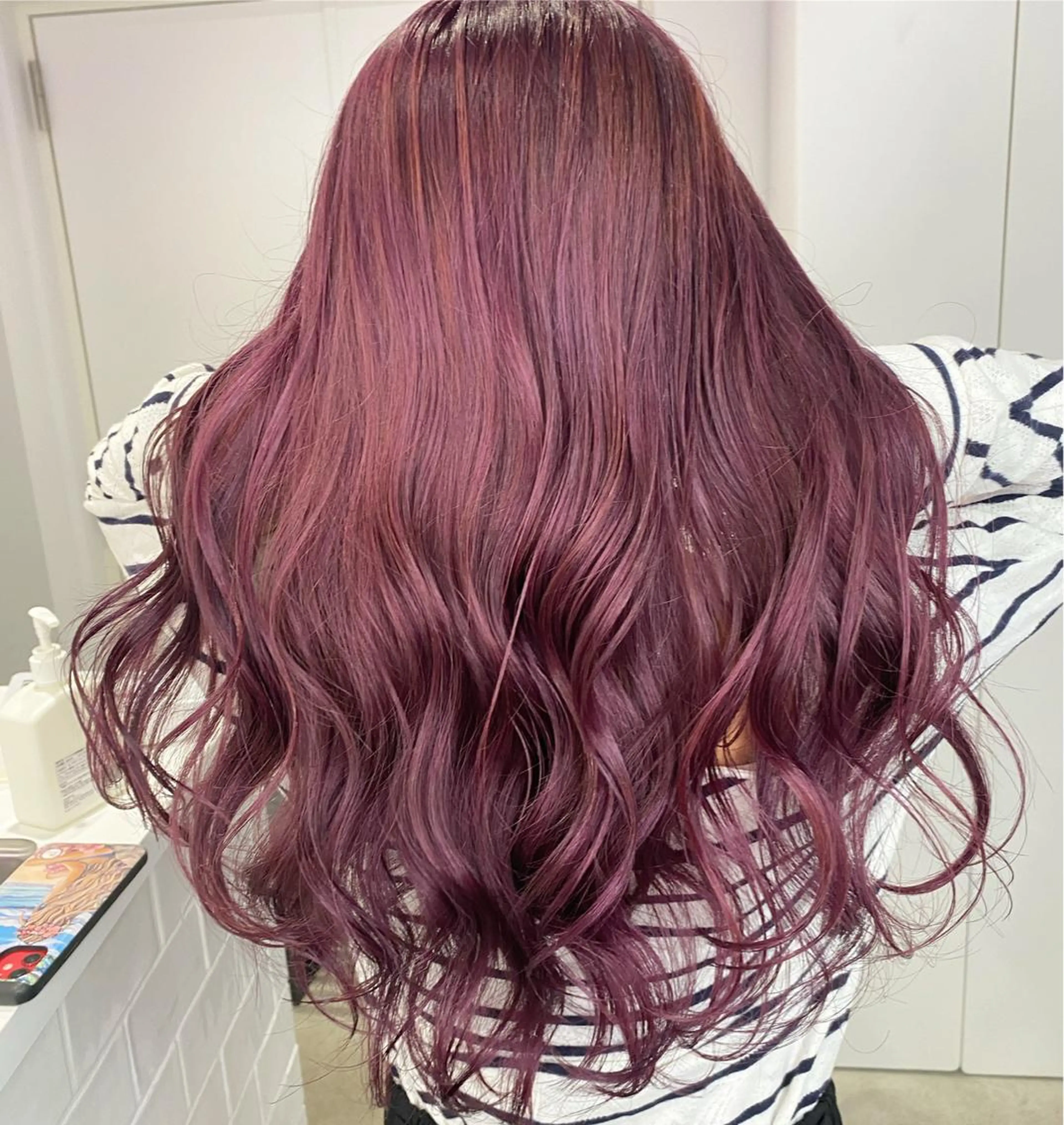 ロング カラー カシス ピンクカラー ヘアカラー トリートメント ✨カラー指名 No.1✨keitaのヘアスタイル