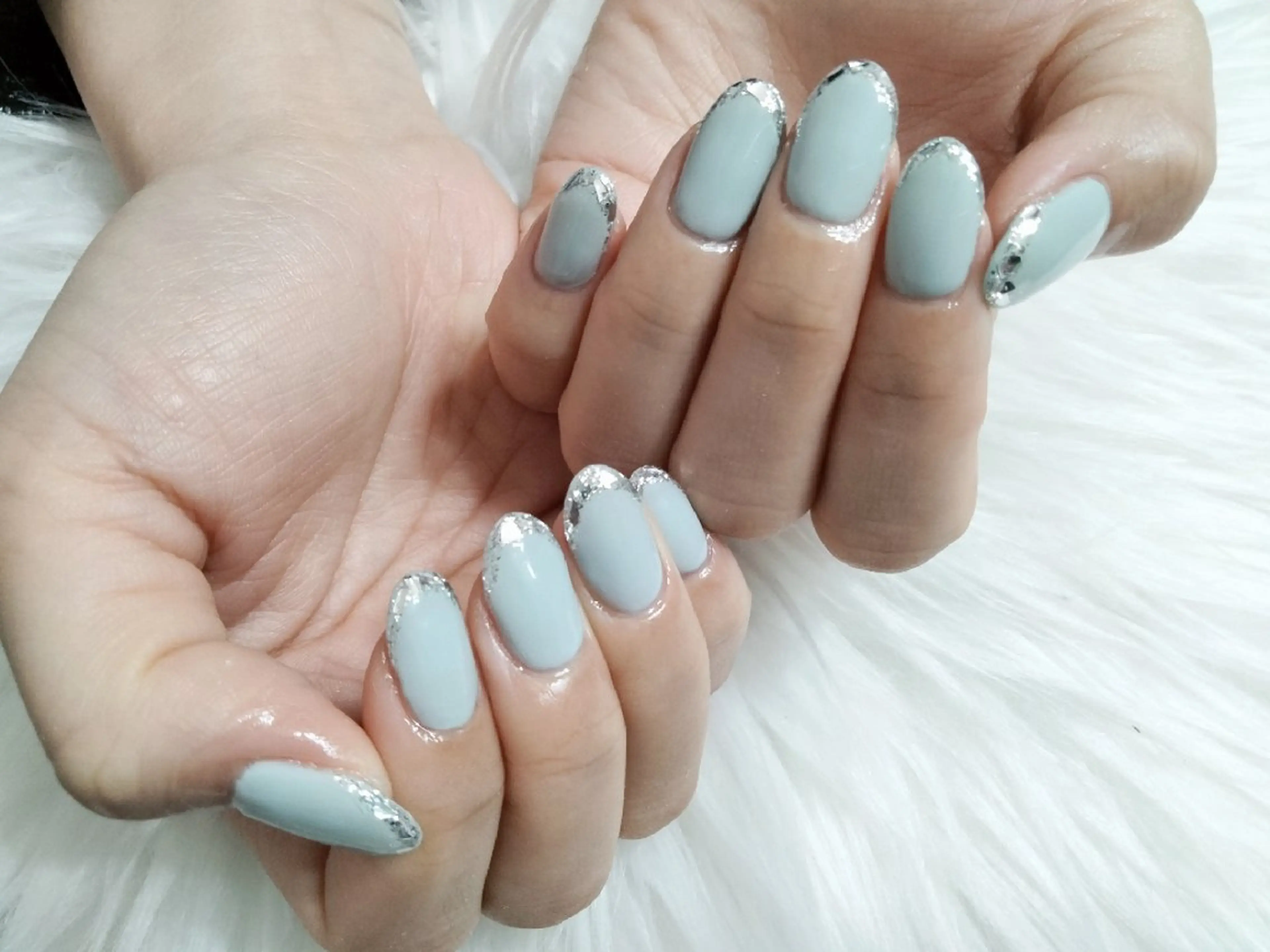 (新規オフ有り)パラジェル+¥1000円バーチャル、ガラスフレンチ(オフあり/なし事前にお知らせください)の写真