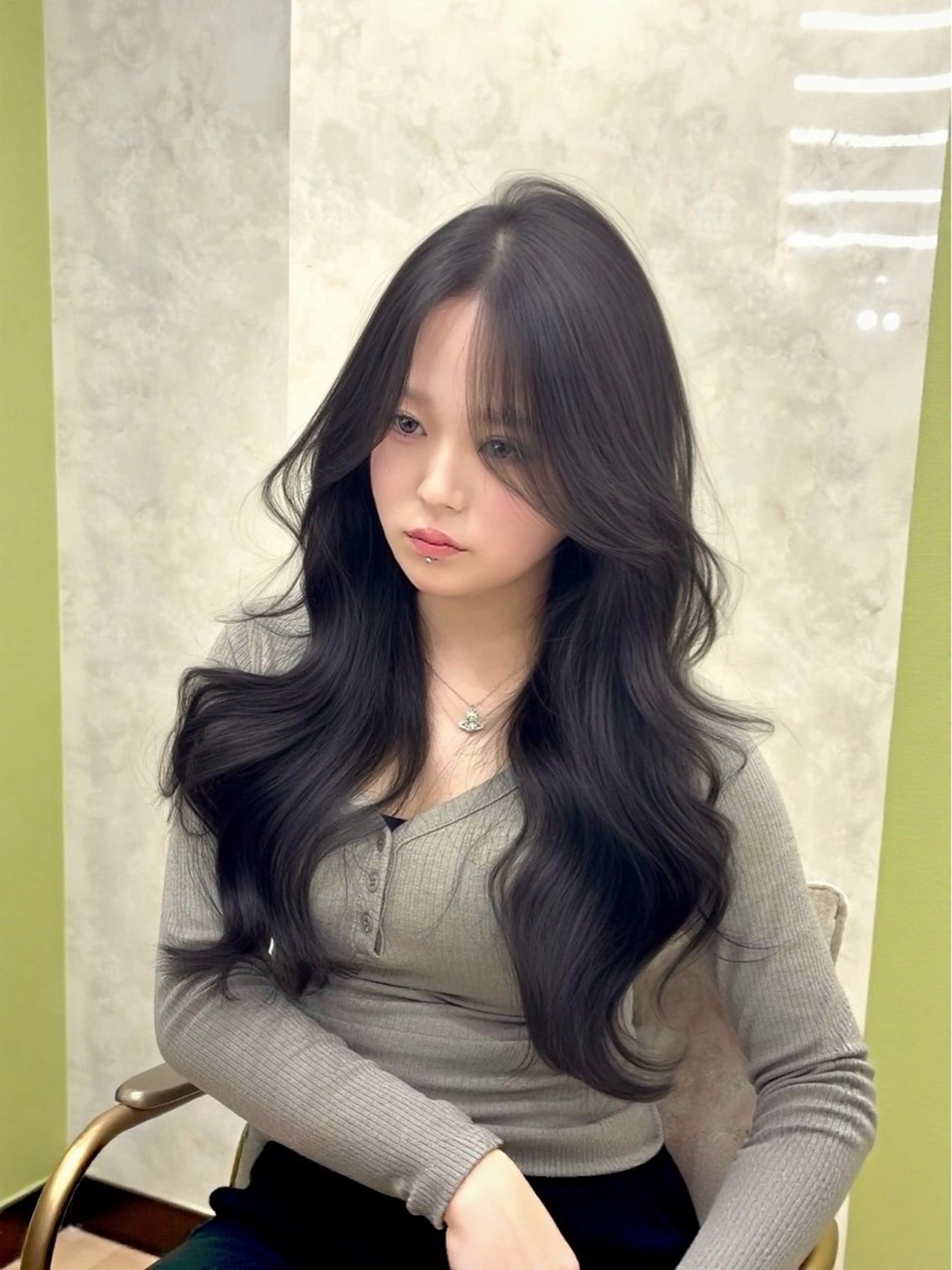 韓国似合わせカット＋透明感カラーの写真