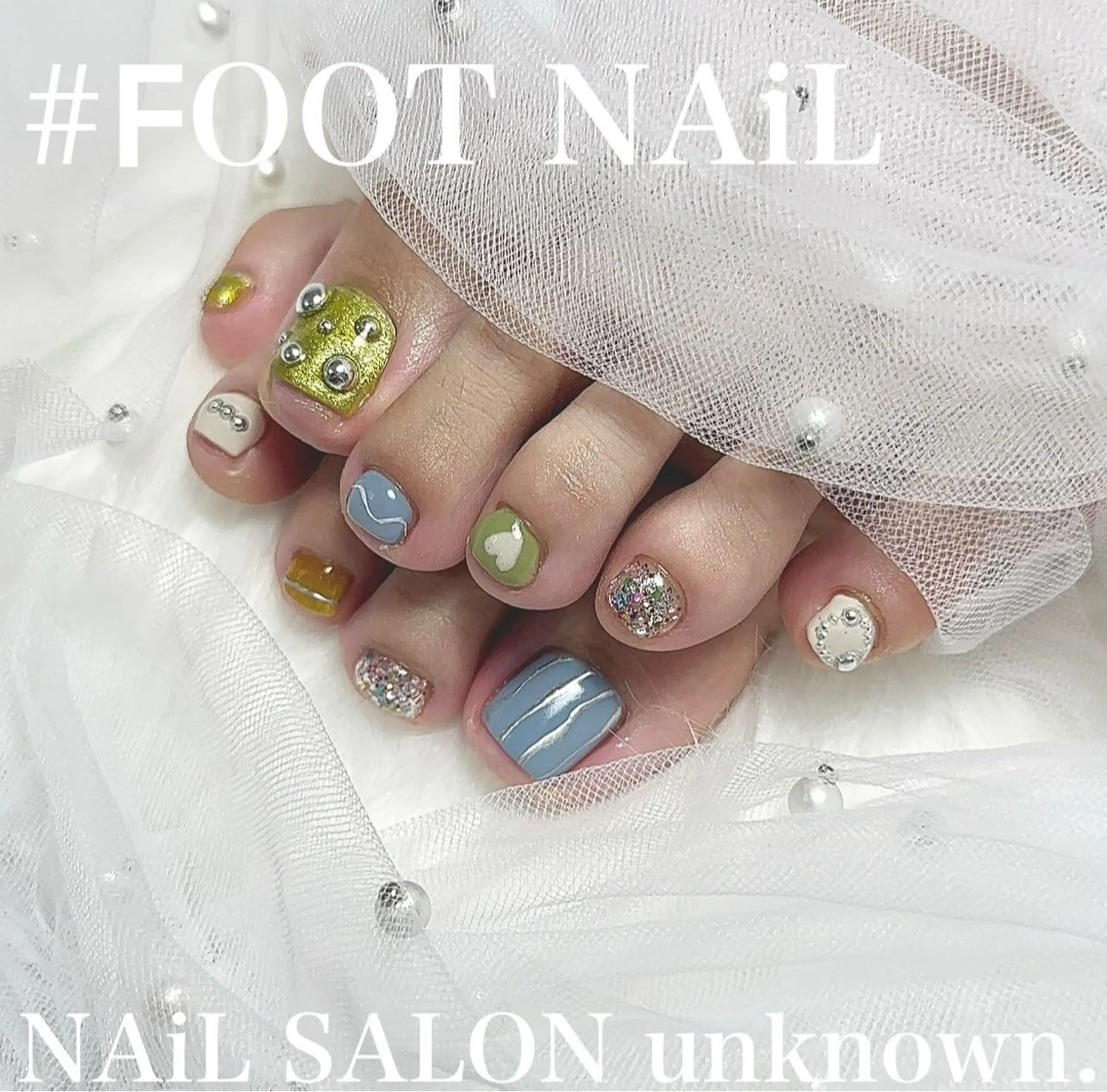 ネイル アートネイル フットネイル フットネイル NAiL SALON unknown.のネイルデザイン