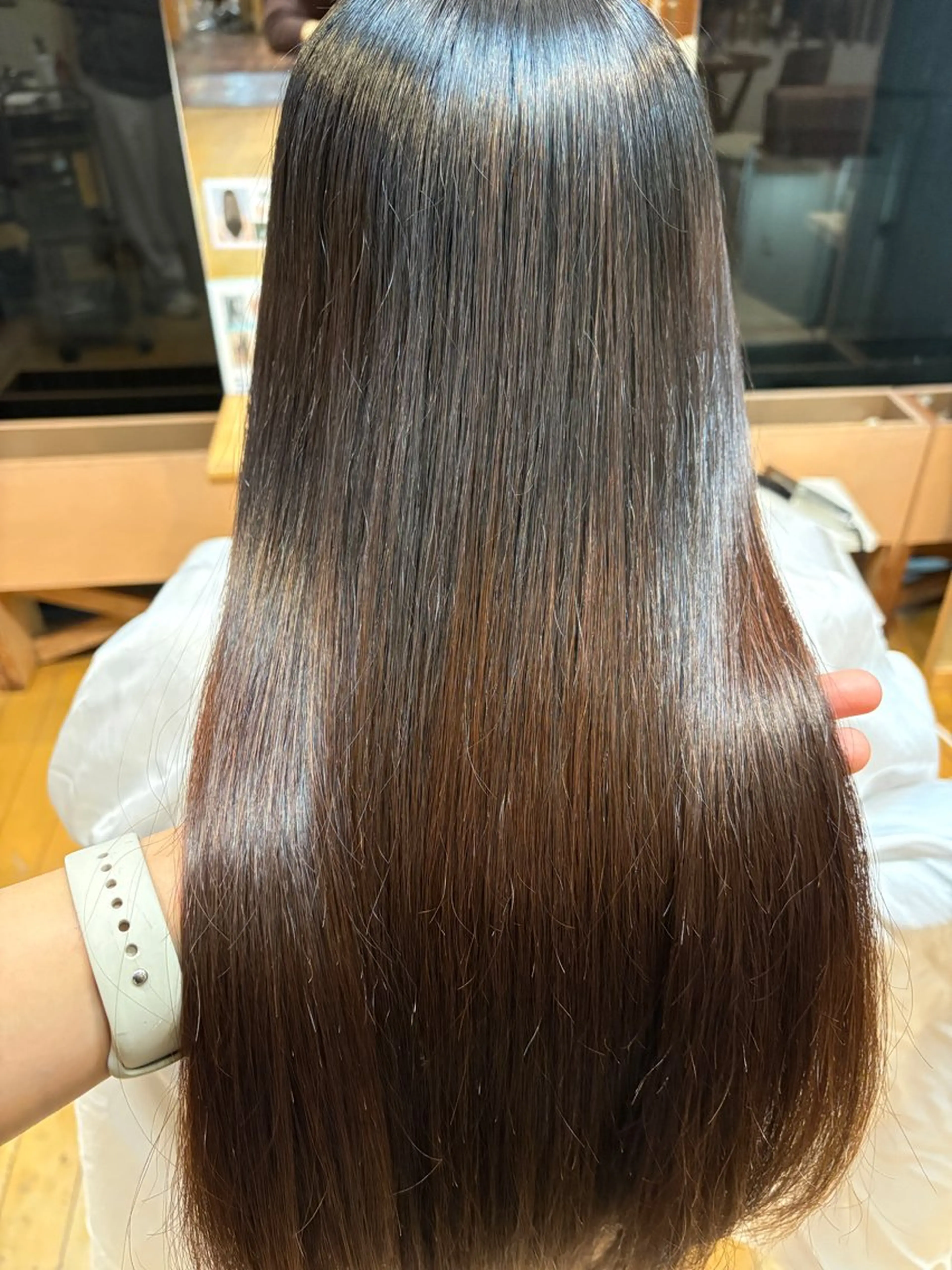 セミロング パーマ 縮毛矯正 庄内/髪質改善 ハナキ モエのヘアスタイル