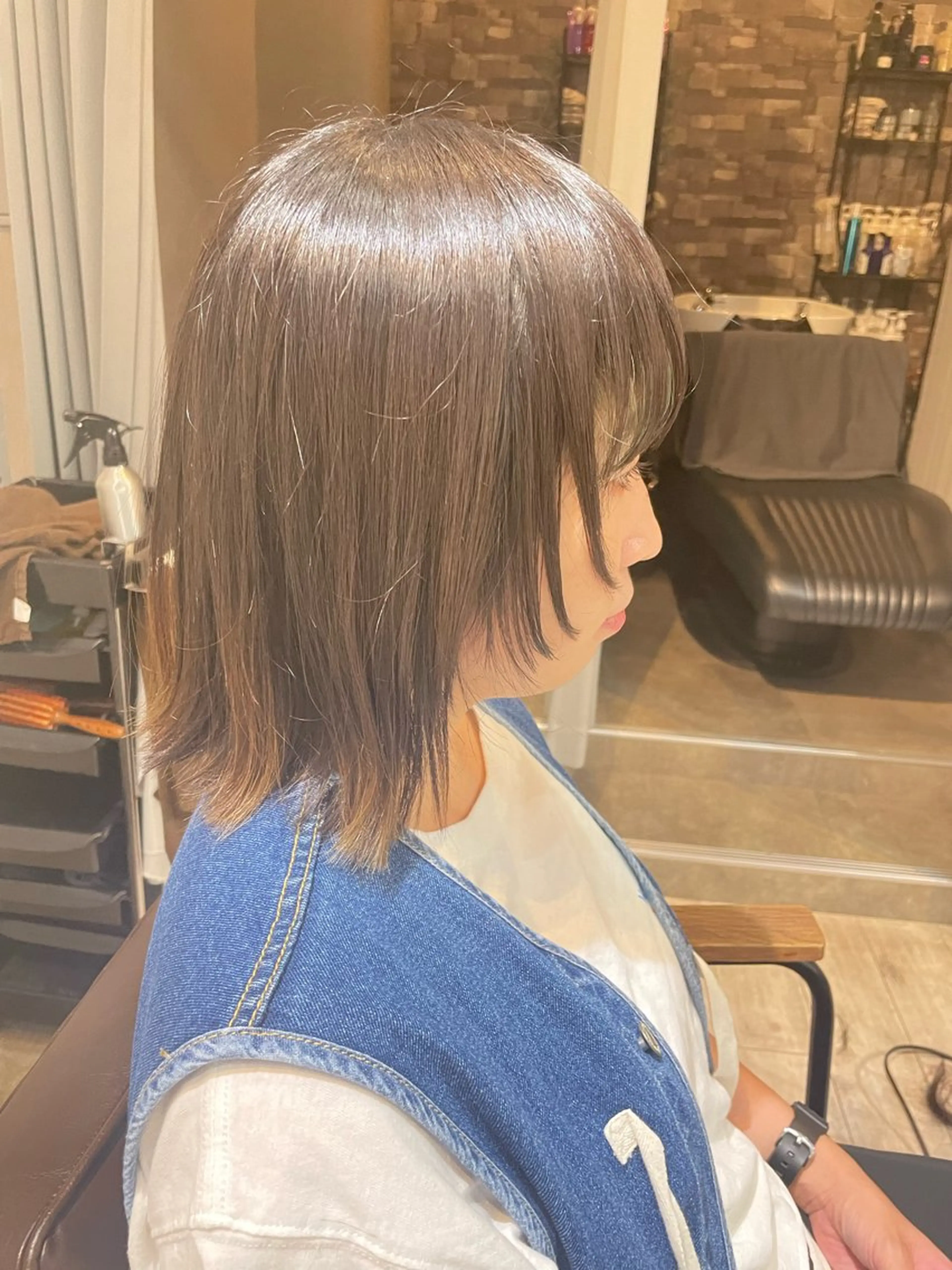 ミディアム hair make powder 薮本のヘアスタイル