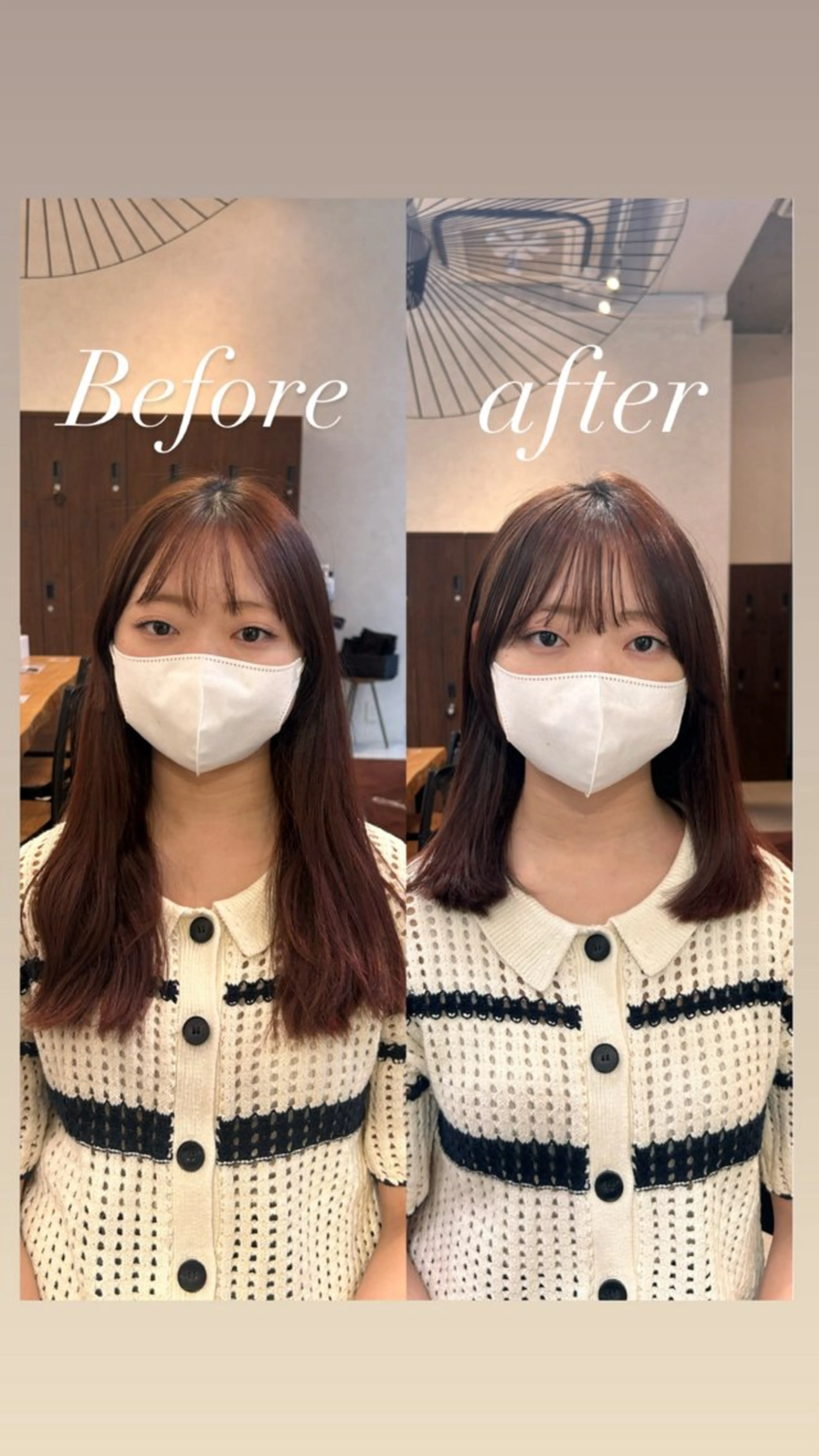 セミロング カラー まとまるボブ/縮毛矯 生🌿あおい✨のヘアスタイル