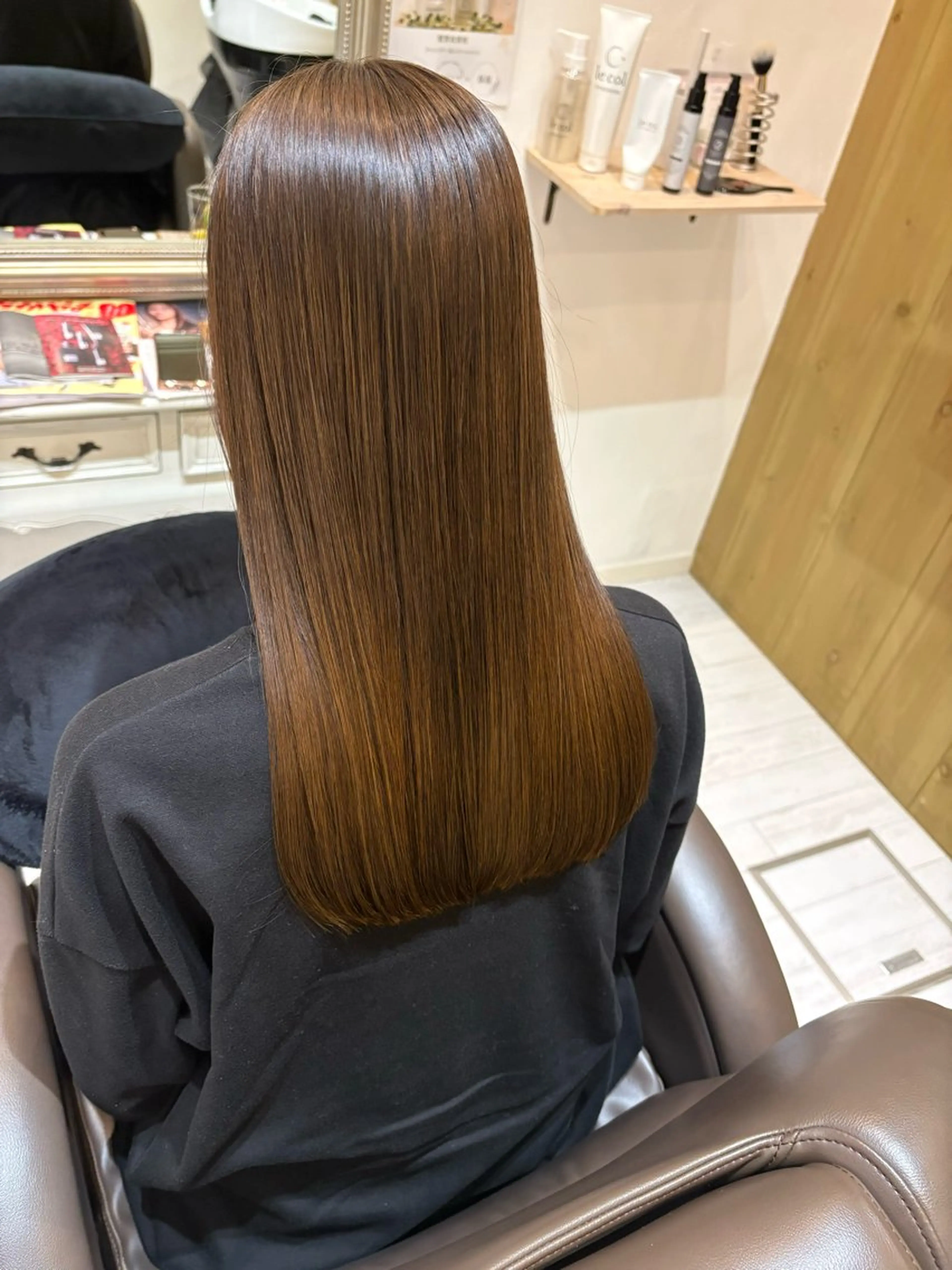 ロング 髪質改善 縮毛矯正 トリートメント 艶髪/髪質改善‎🤍 原田真心🫧のヘアスタイル