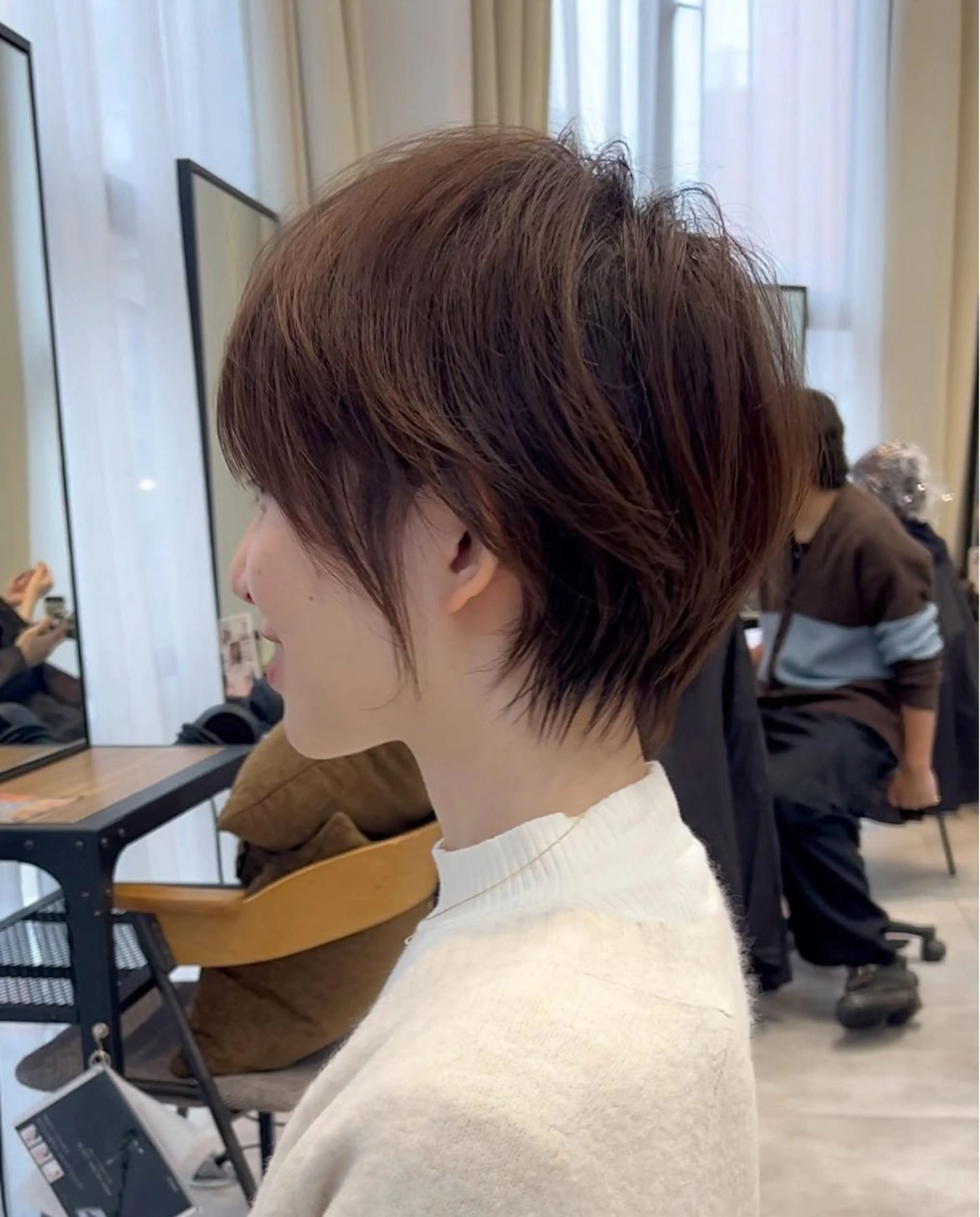 ショート カット トリートメント ヘアセット ショート上手い人/ 東京/銀座/なかじのヘアスタイル