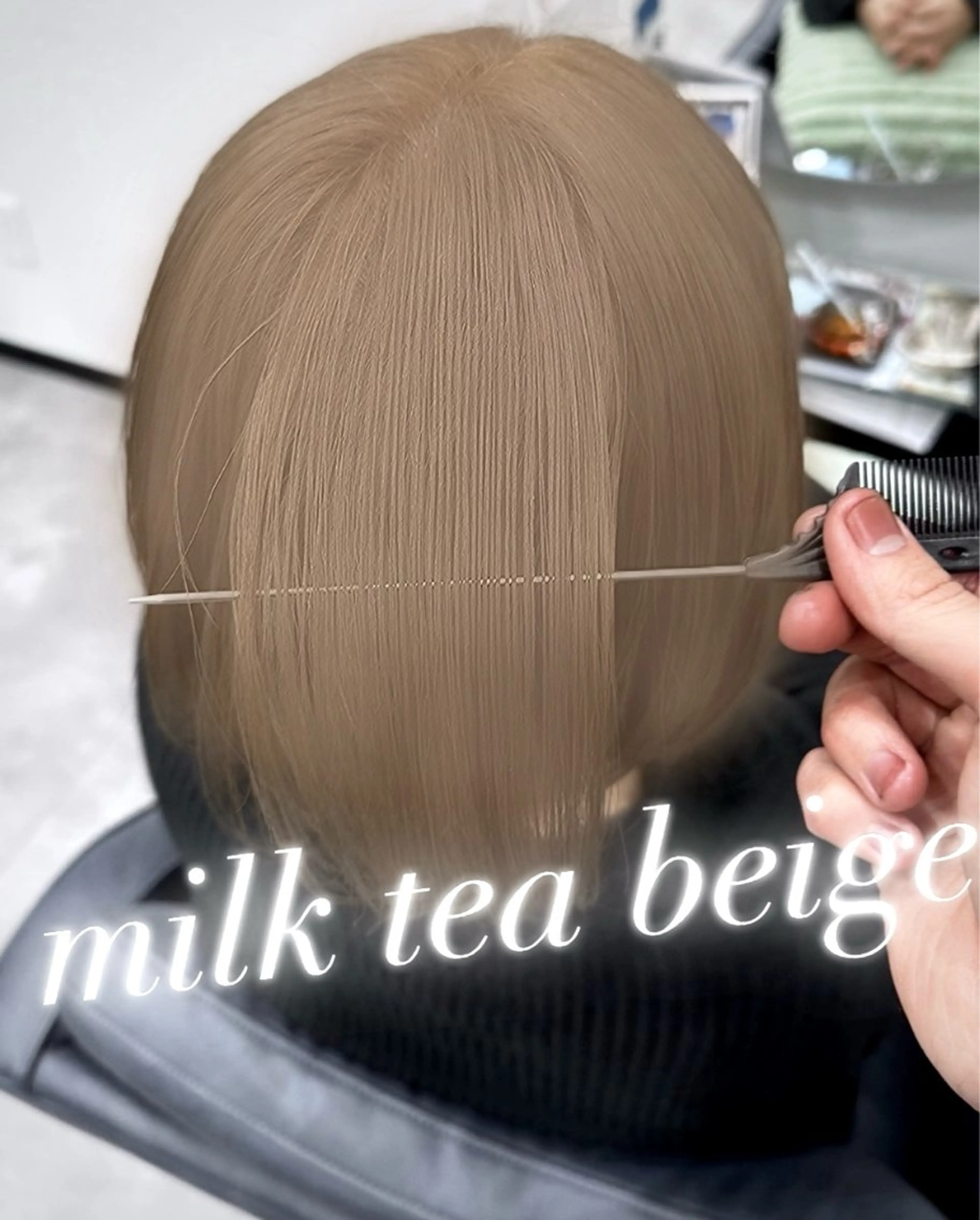 ショート カラー ベージュカラー ブリーチ ブラウンカラー ミルクティーベージュ 透明感カラー/ メンズパーマ/竜希のヘアスタイル