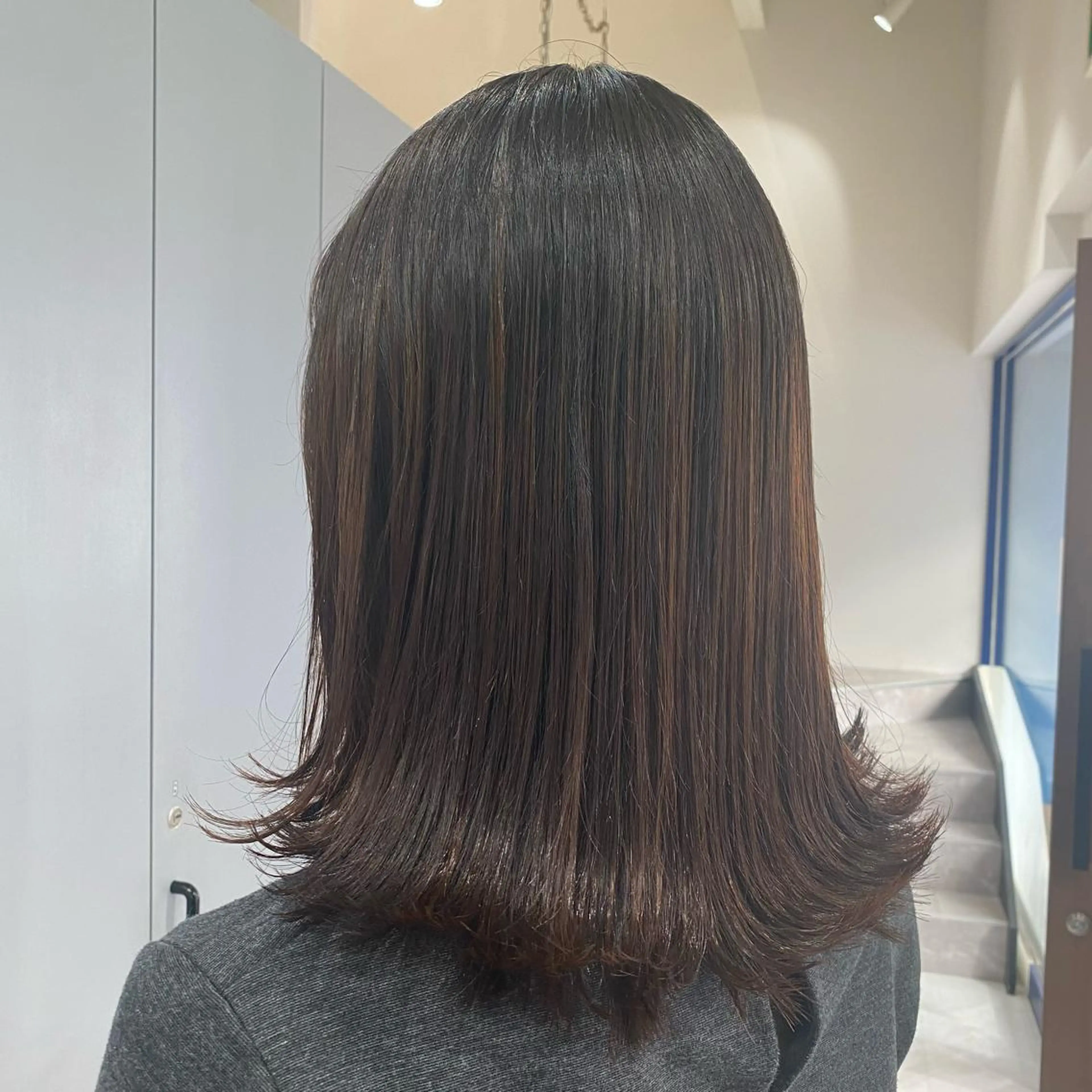 ミディアム 外ハネヘア 村山 豪歩のヘアスタイル