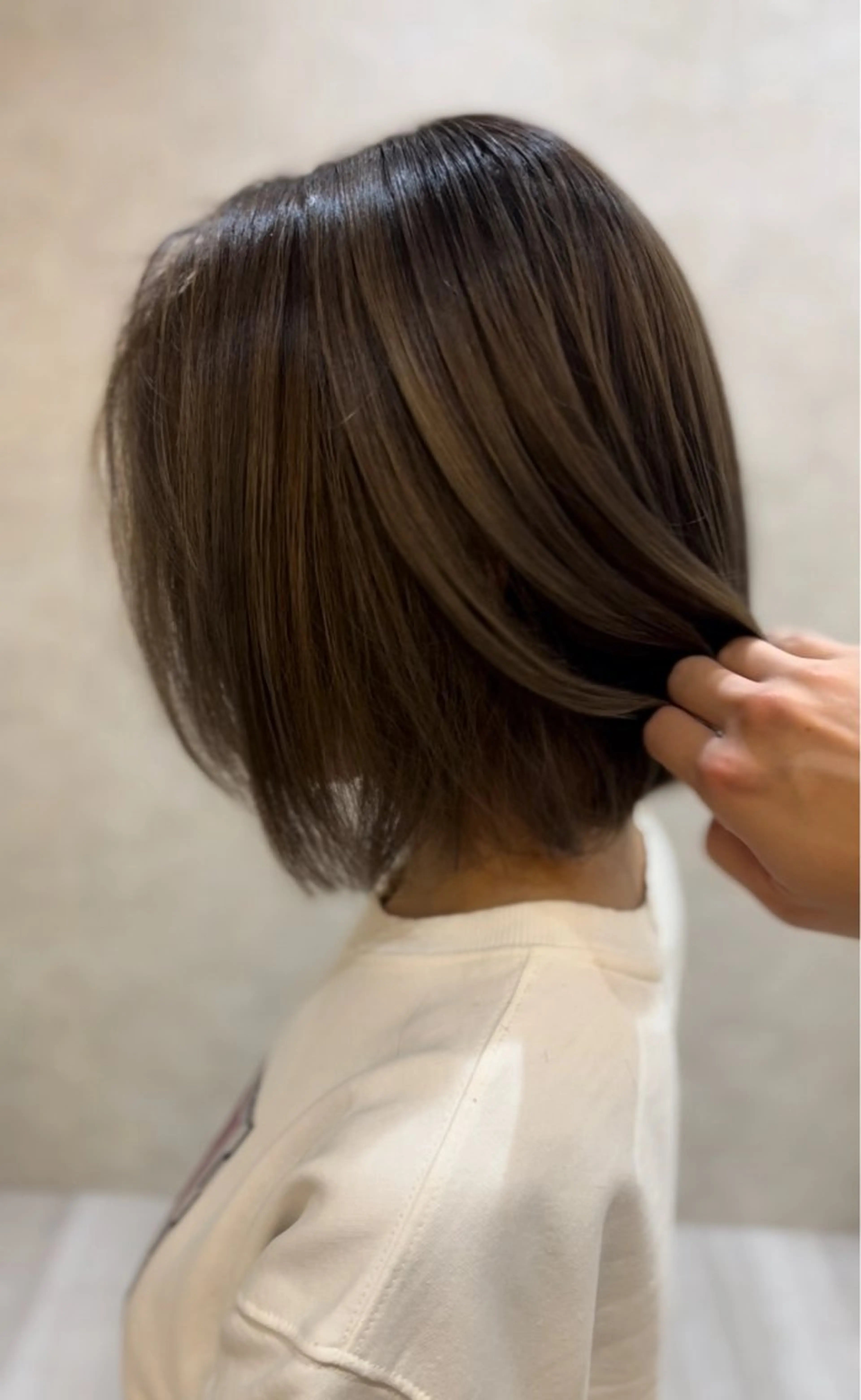ショート カラー ハイライト 透明感カラー松本のヘアスタイル