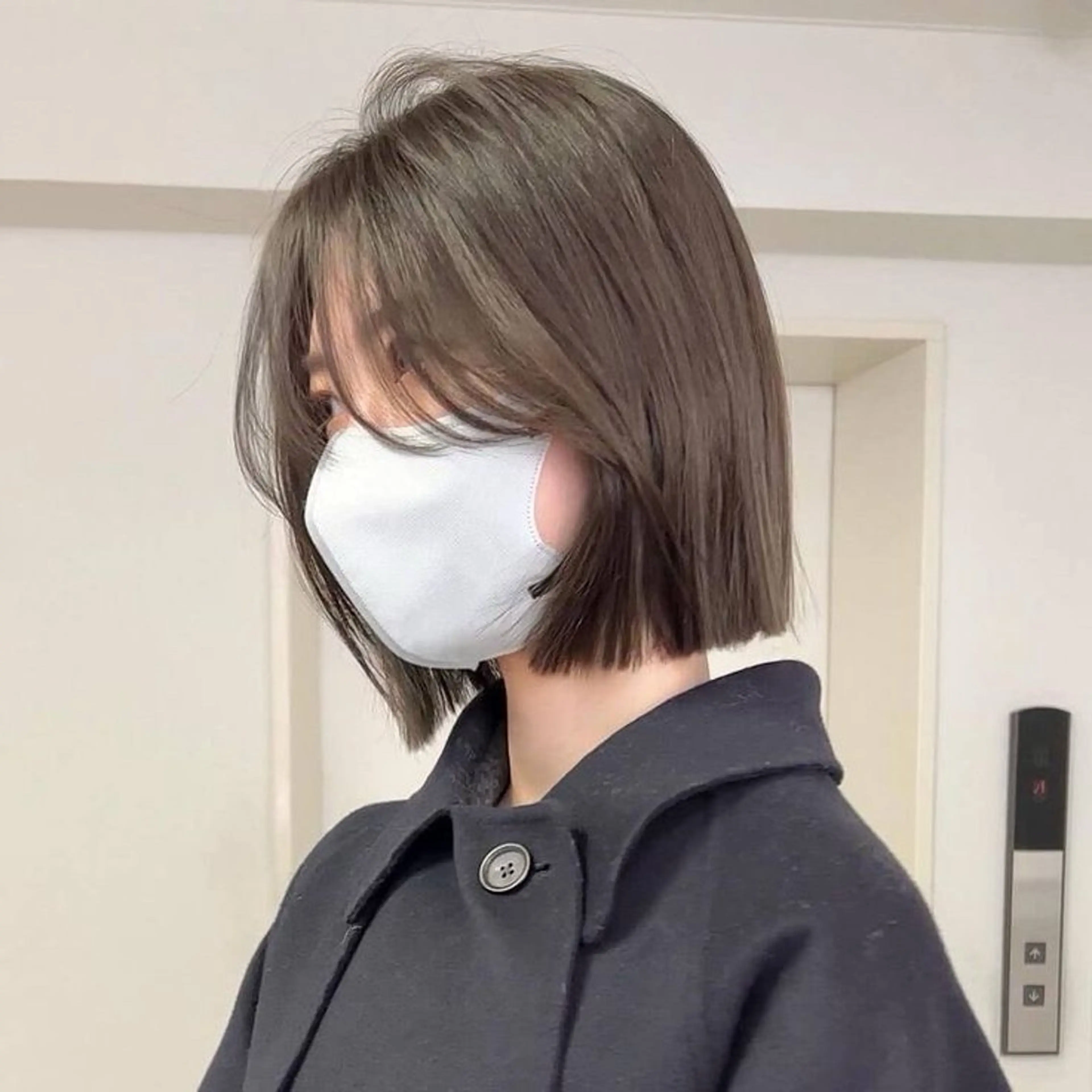 ミディアム ボブ ブリーチなし/透明感 /ショート/大世のヘアスタイル